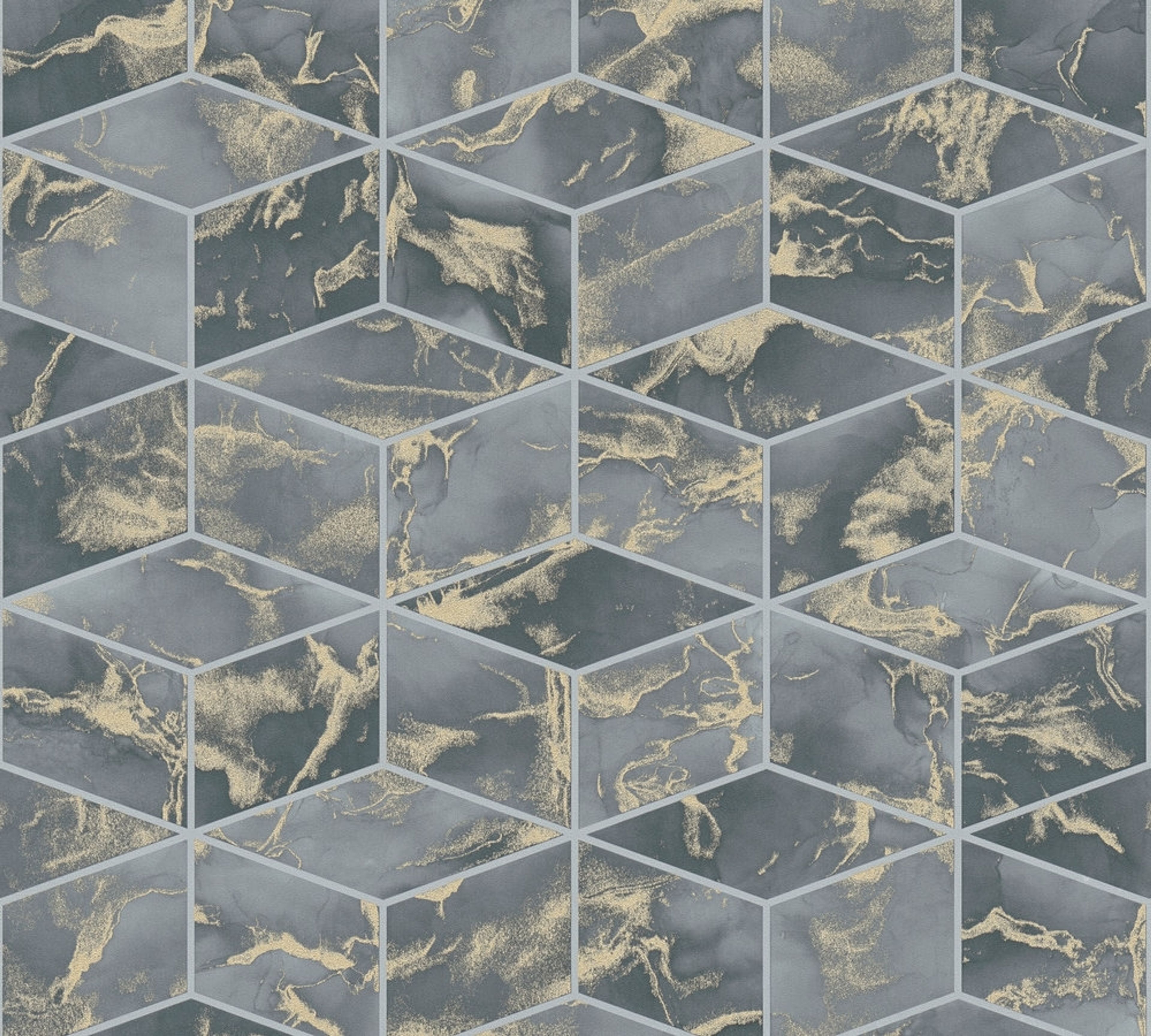 Alena - St. Petersburg strukturtapet i guld och grå tapet med rutigt mönster i guld. Från kollektionen metropolitan stories 2. Nonwoven-material med rak passning. Passar i vardagsrum och matsal.