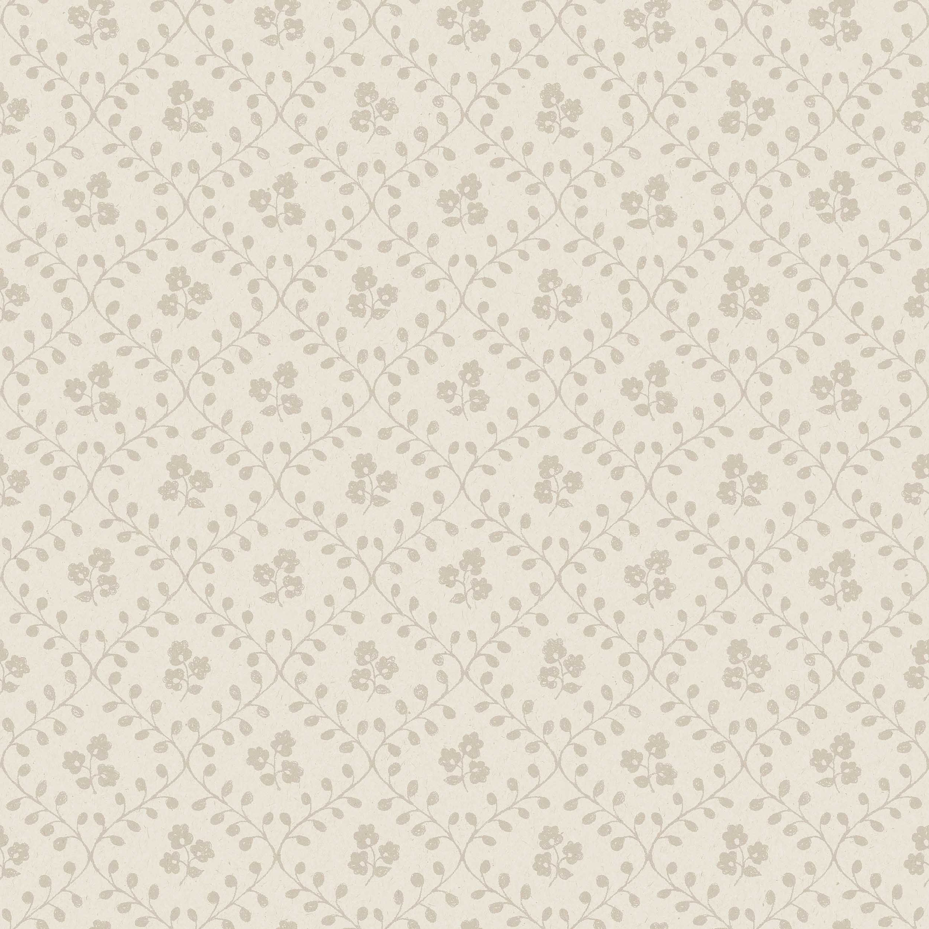 Idun beige, tapet tapet med medaljonger, blommigt, trellis mönster i beige. Från kollektionen Nordic Folk. Nonwoven-material med rak passning. Passar i sovrum.