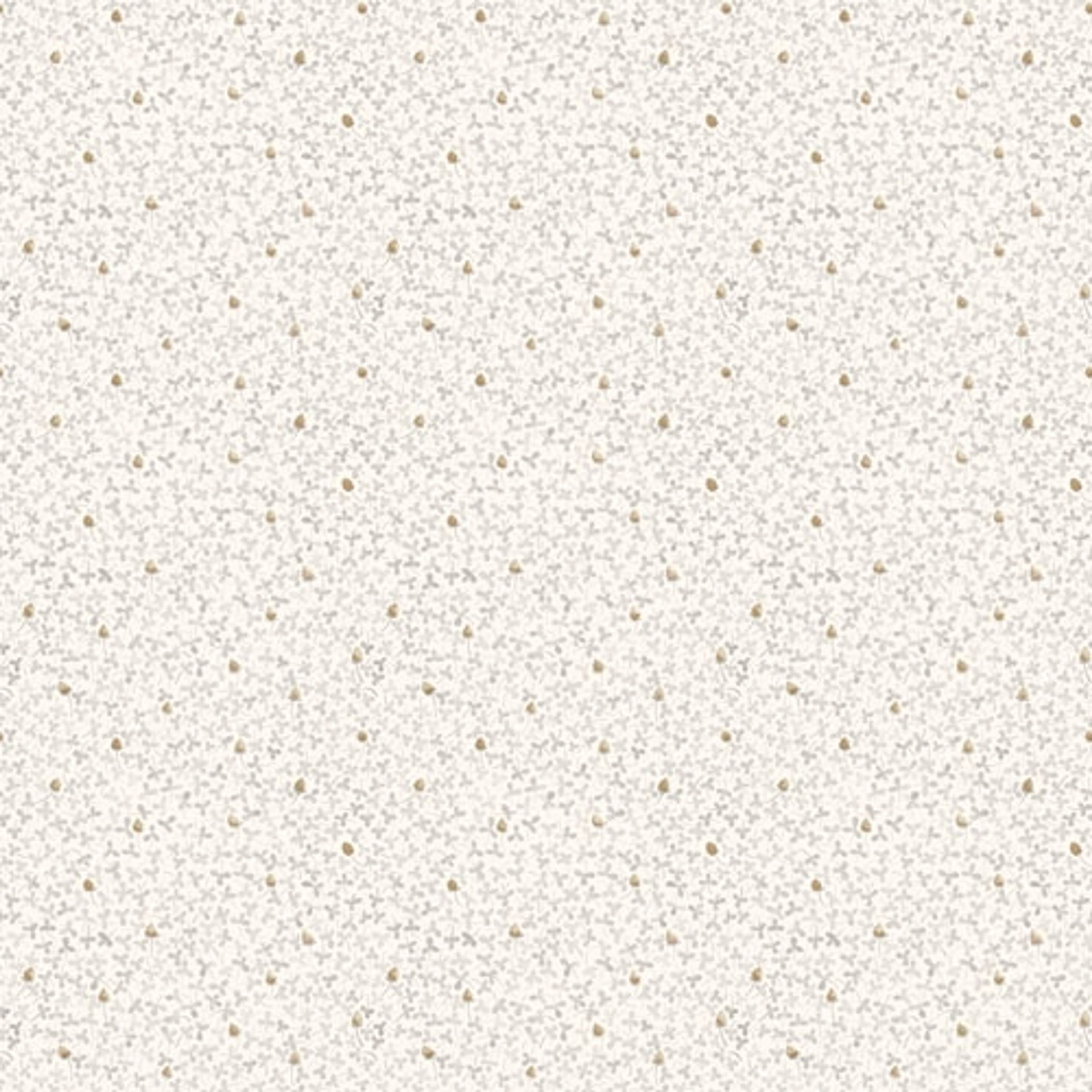 Clover småblommig, ljus tapet från Midbec med botaniskt mönster i beige. Från kollektionen Lyckebo. Nonwoven-material med rak passning.