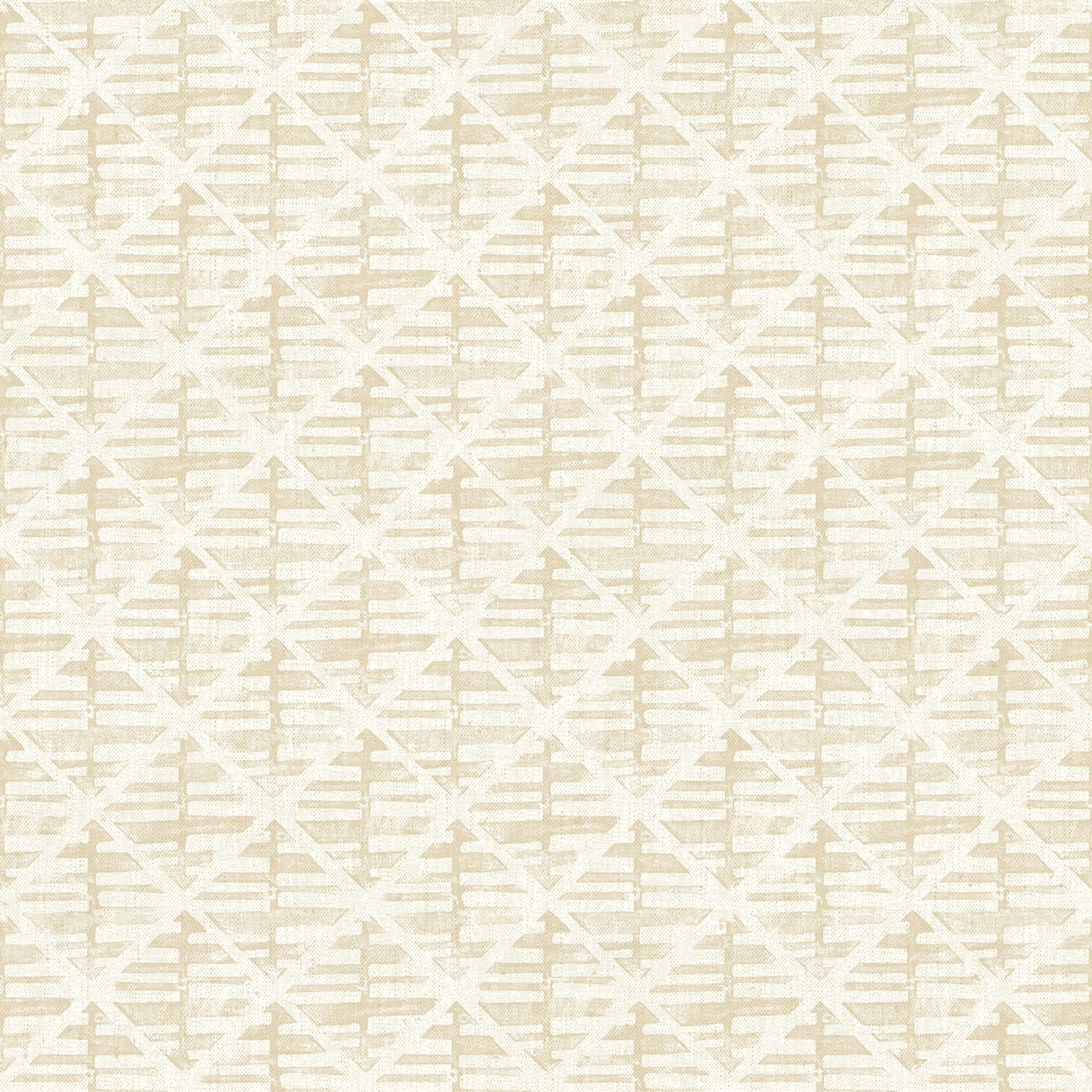 Block Print tapet i beige tapet med rutigt mönster i beige. Från kollektionen bazaar. Nonwoven-material med rak passning. Passar i vardagsrum och matsal.