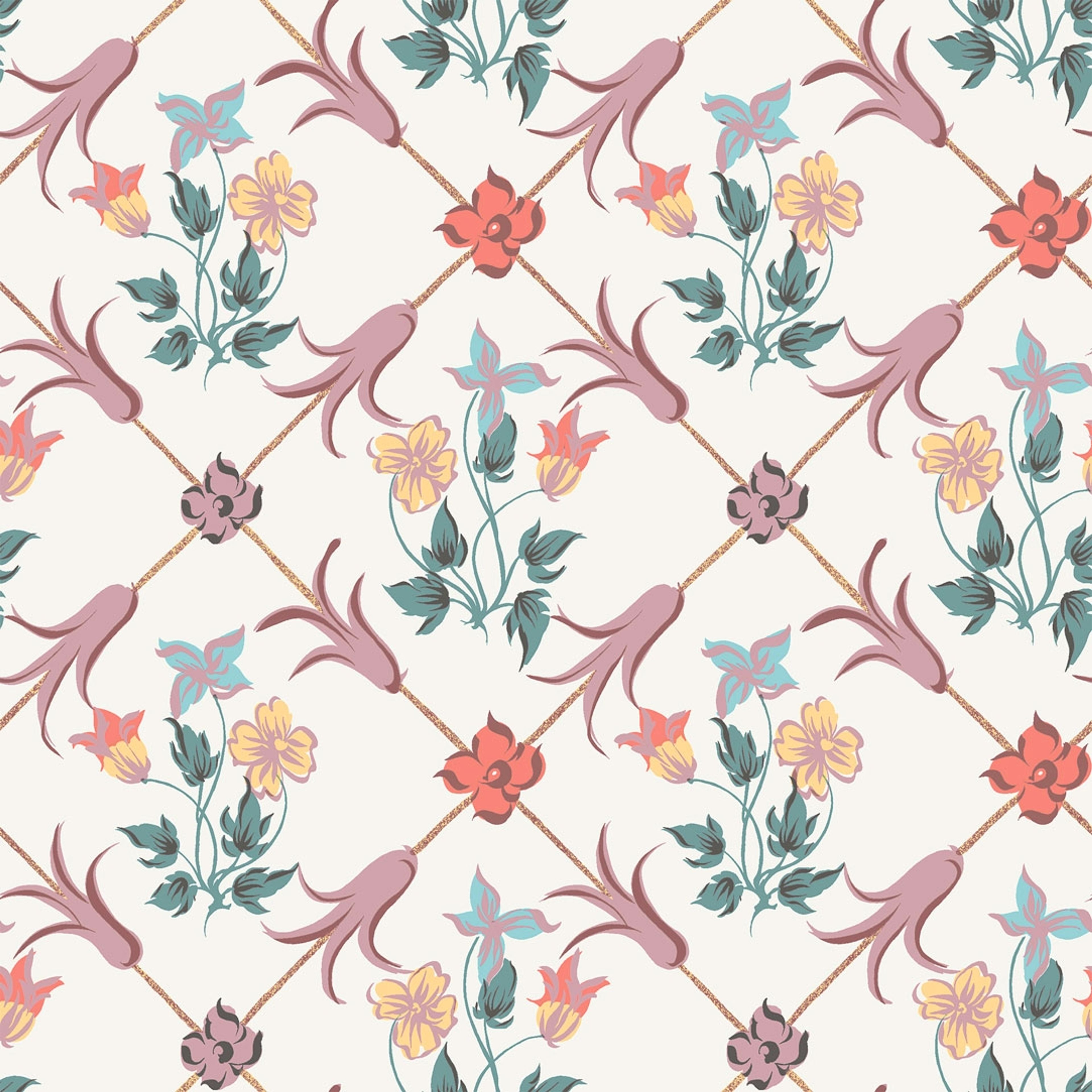 Tessin tapet från Boråstapeter med botaniskt mönster i rosa och beige. Från kollektionen anno. Nonwoven-material med rak passning. Vintage, city-stil. Passar i sovrum och matsal.