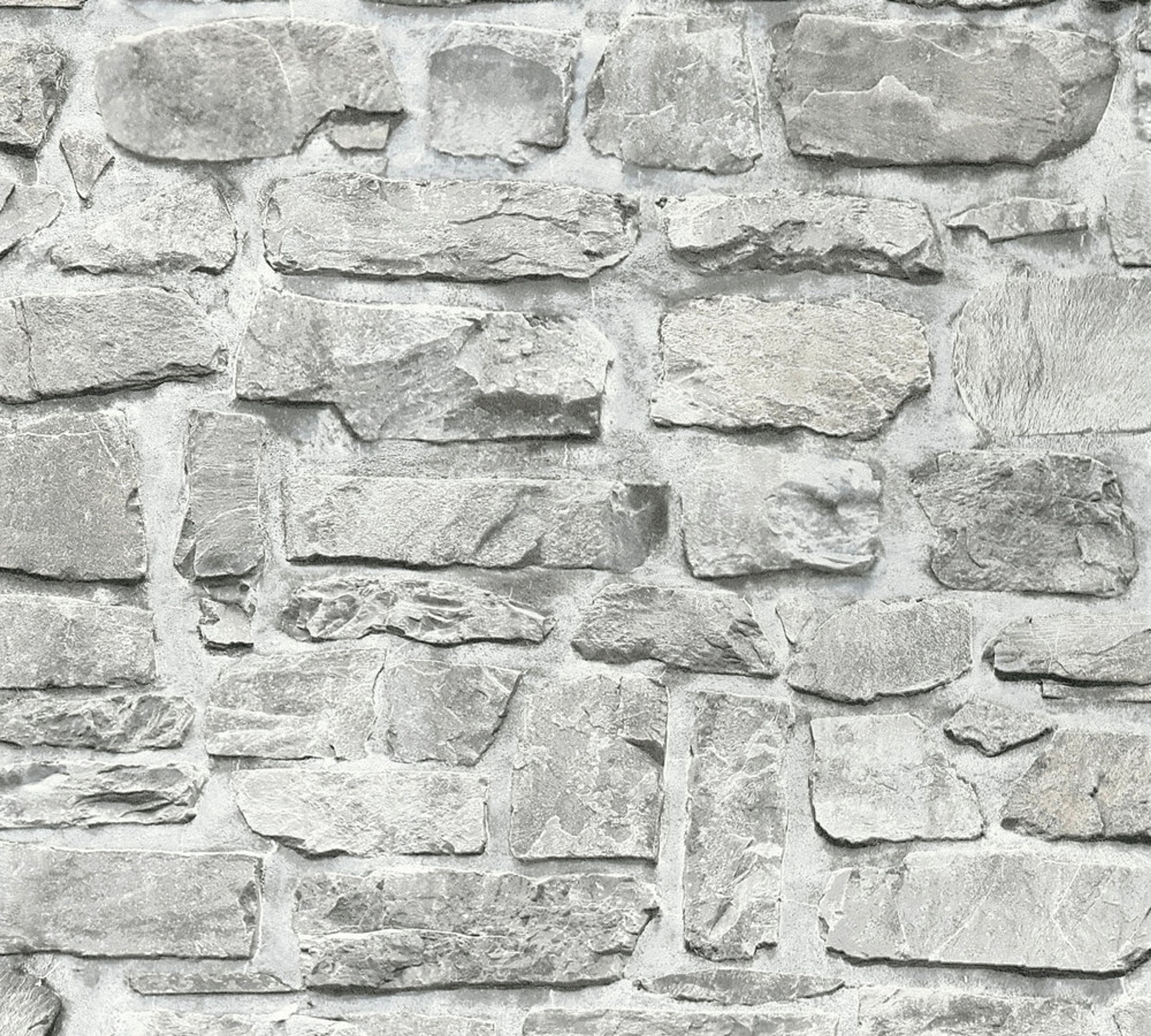 Antique, strukturtapet i grå tapet med tegelsten mönster i grå. Från kollektionen best of wood n stone 2. Nonwoven-material med förskjuten passning. Passar i vardagsrum och matsal.