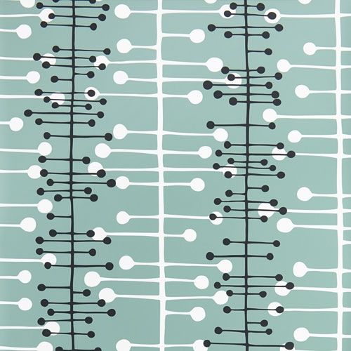 Muscat tapet med abstrakt mönster i turkos. Från kollektionen signature. Nonwoven-material med rak passning.