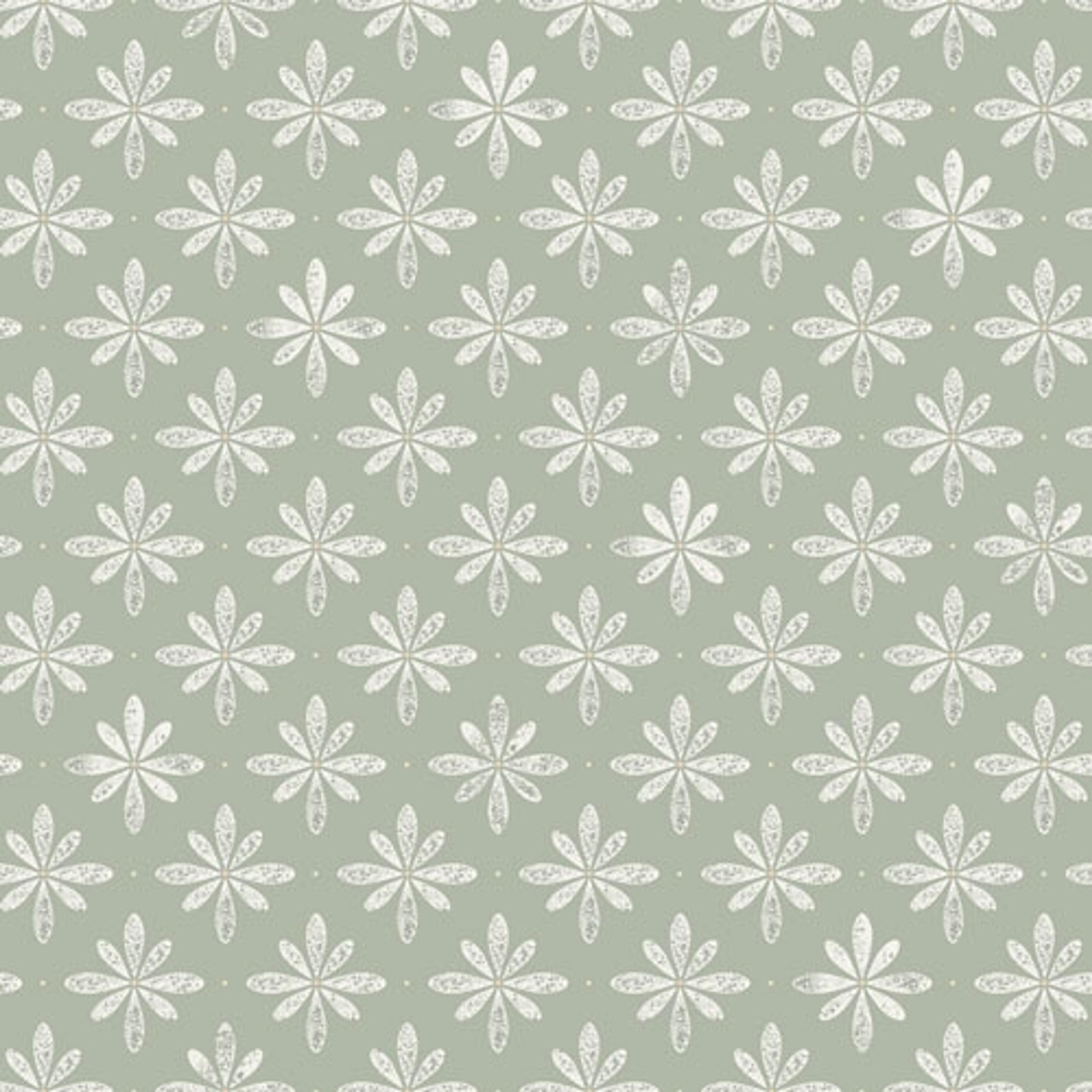 Flora tapet från Midbec med blommigt mönster i grå. Från kollektionen Havsblick. Nonwoven-material med rak passning.