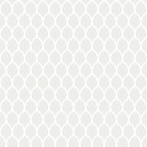 Elsa, Silver tapet från duro med geometriskt mönster i vit. Från kollektionen Spira. Nonwoven-material med rak passning. City-stil.