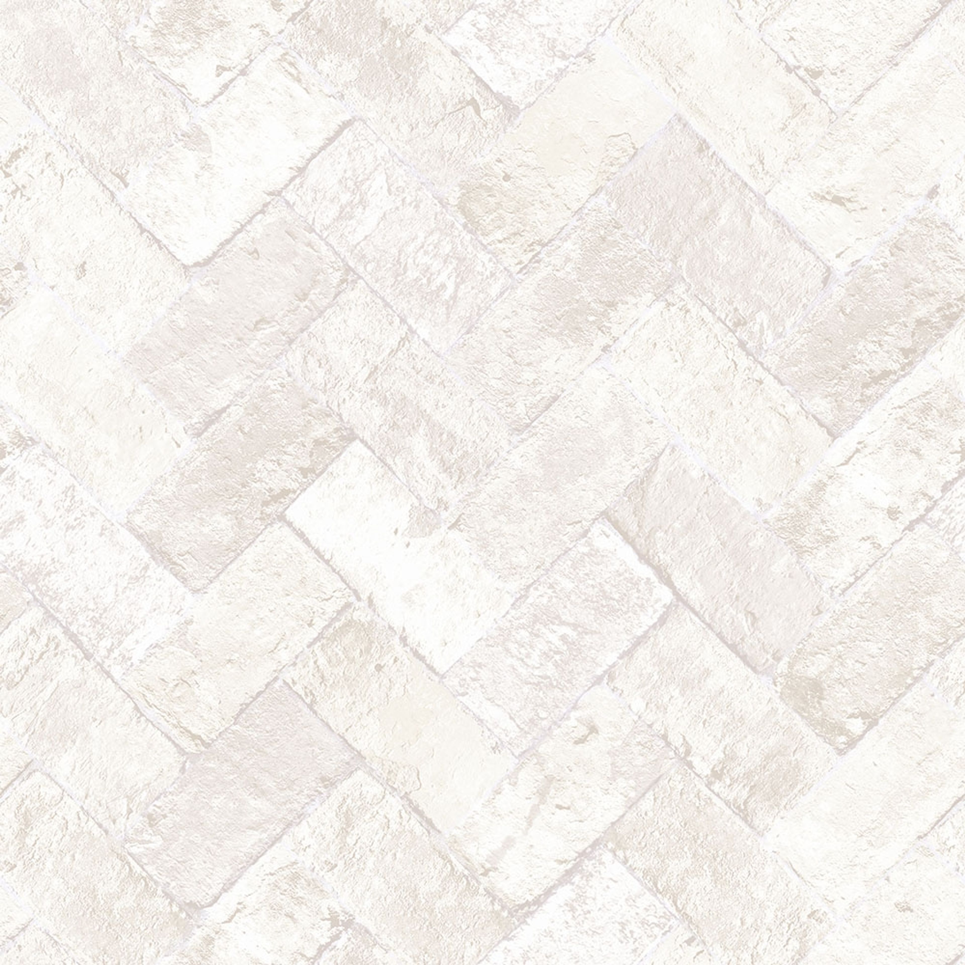 Herringbone Brick tapet i beige. Från kollektionen Just Kitchens. Nonwoven-material med rak passning.