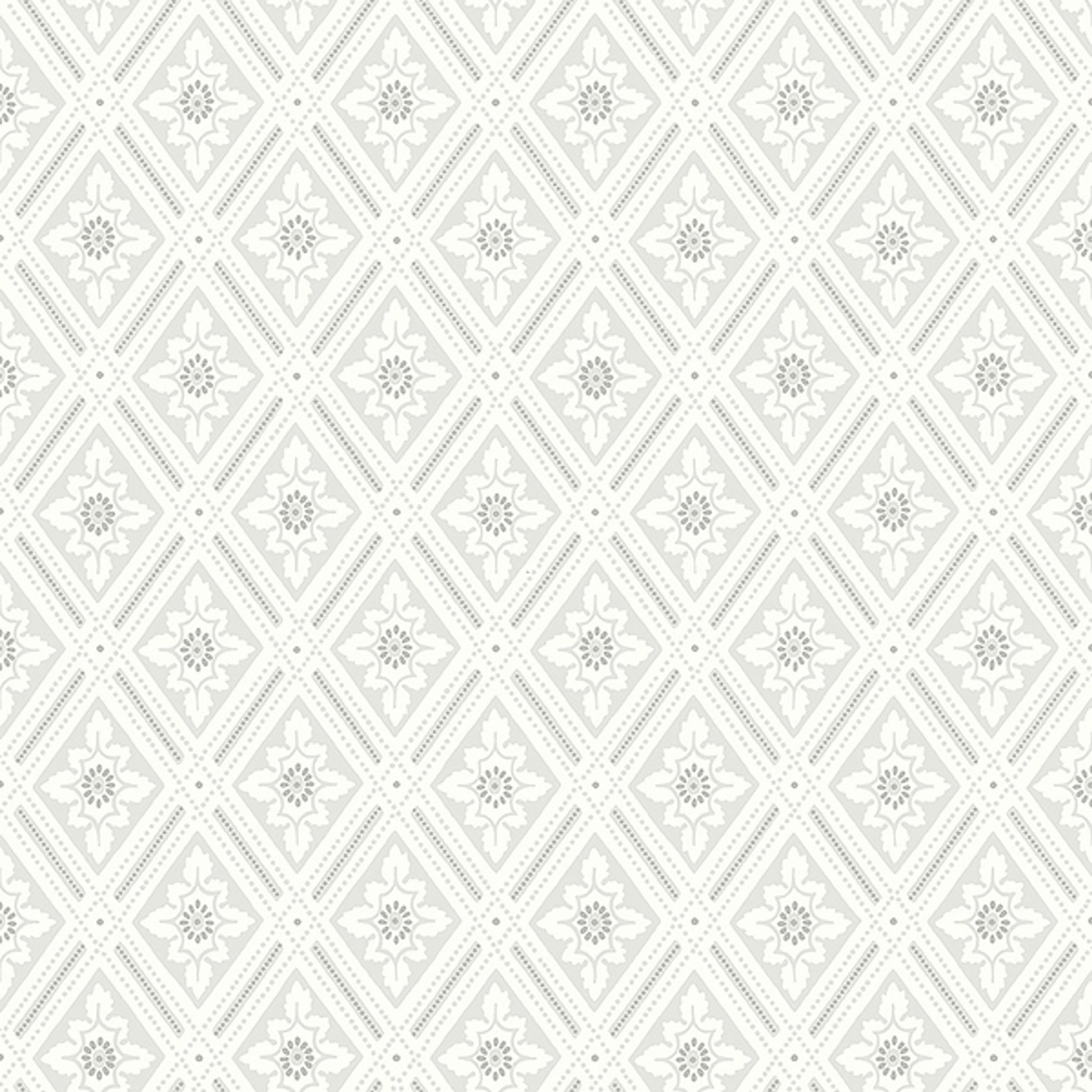 Ester mönsterbild trellis, ljusgrå tapet från Boråstapeter med rutigt, geometriskt, trellis mönster i grå. Från kollektionen Falsterbo III. Nonwoven-material med rak passning.