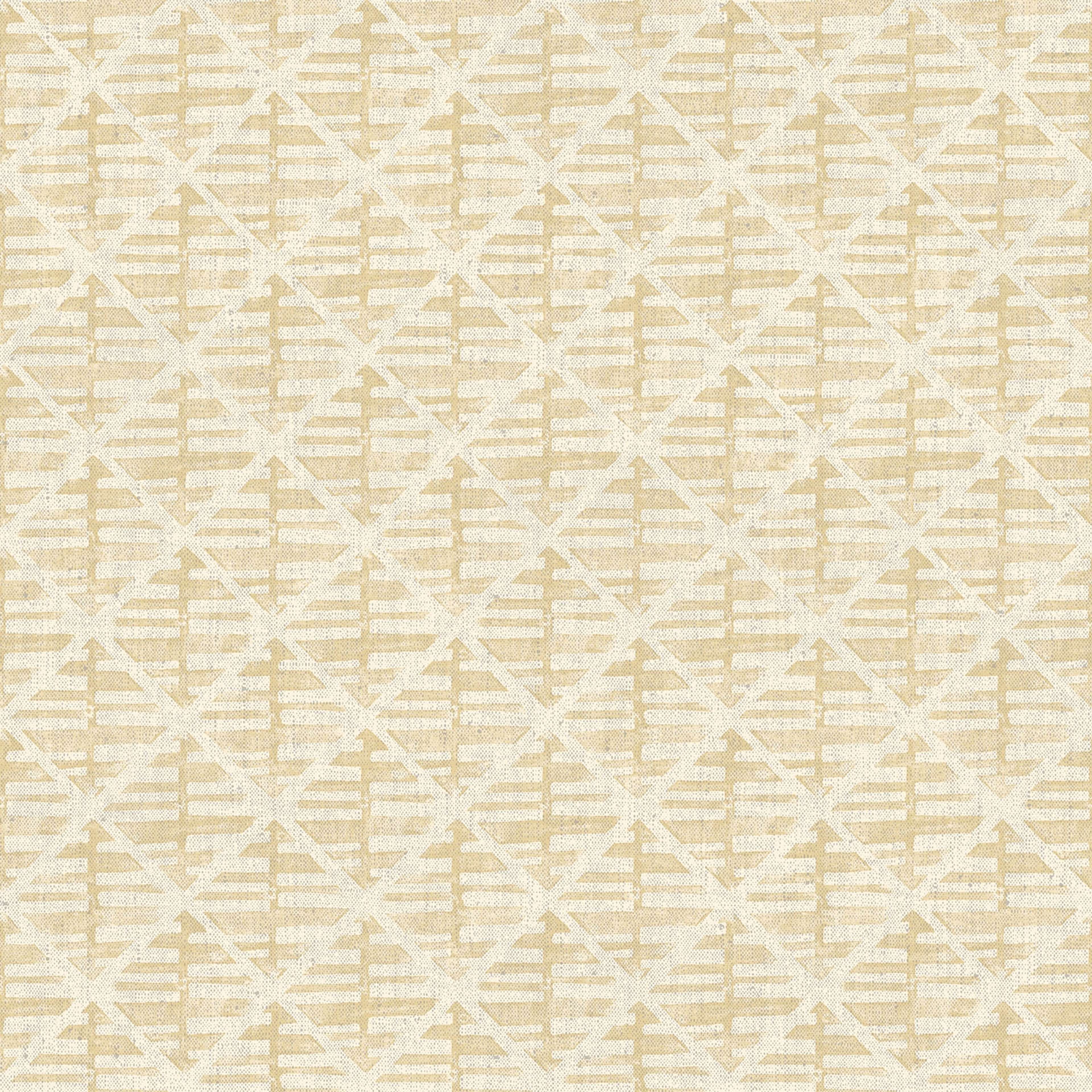 Block Print tapet i gul tapet med rutigt mönster i gul. Från kollektionen bazaar. Nonwoven-material med rak passning. Passar i vardagsrum och matsal.
