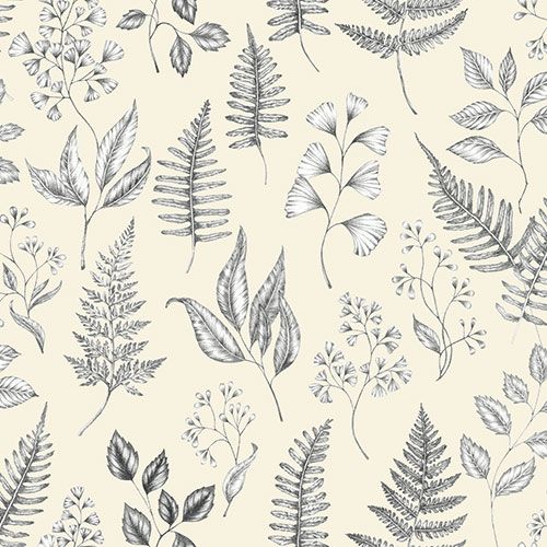 Betula tapet med botaniskt mönster i gul. Från kollektionen skogsgläntan. Nonwoven-material med förskjuten passning. City-stil. Passar i vardagsrum, sovrum och matsal.