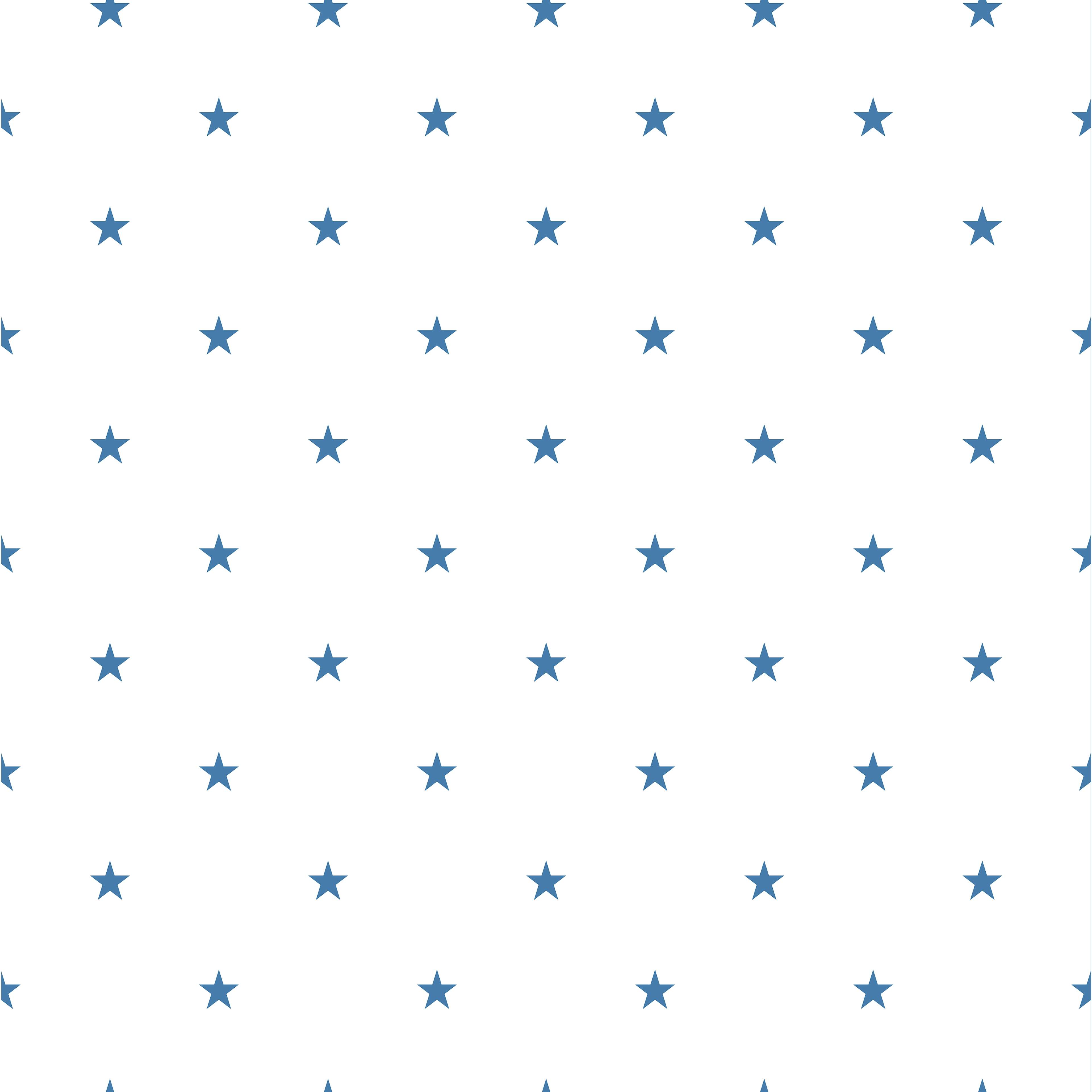 Star, blå tapet från duro med geometriskt mönster i blå. Från kollektionen Duro 1900. Nonwoven-material med rak mönsterpassning.