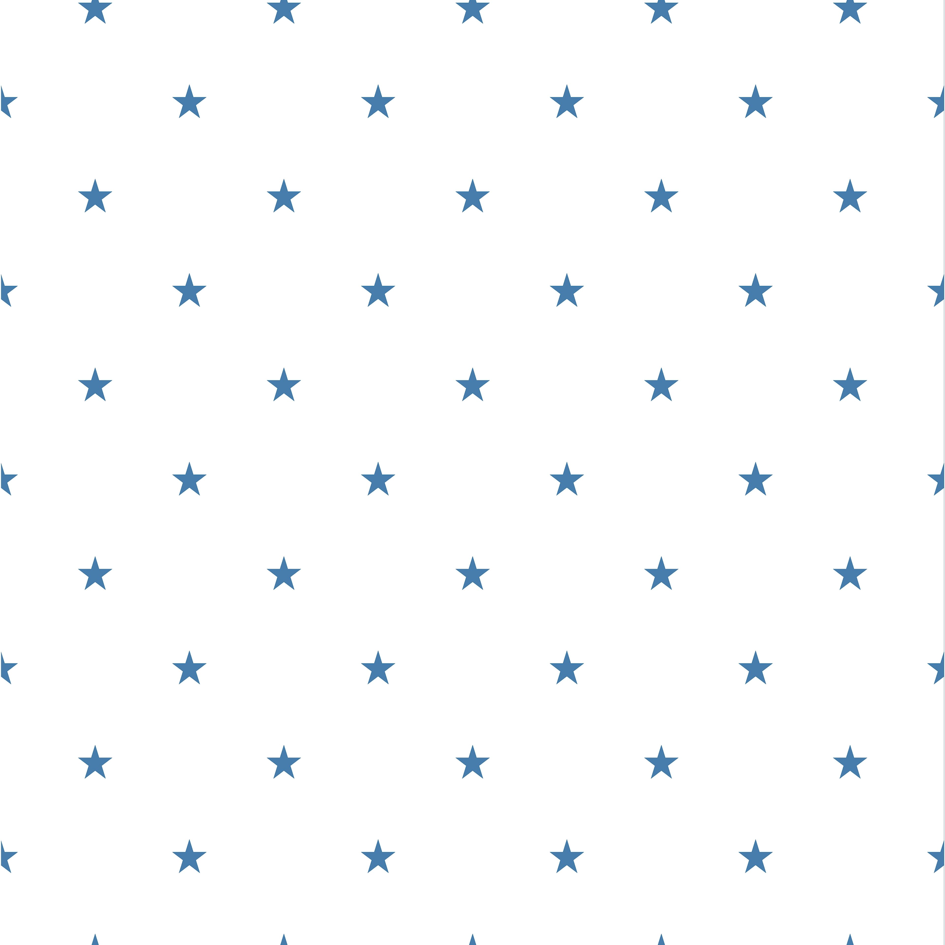 Star, blå tapet från duro med geometriskt mönster i blå. Från kollektionen Duro 1900. Nonwoven-material med rak mönsterpassning.