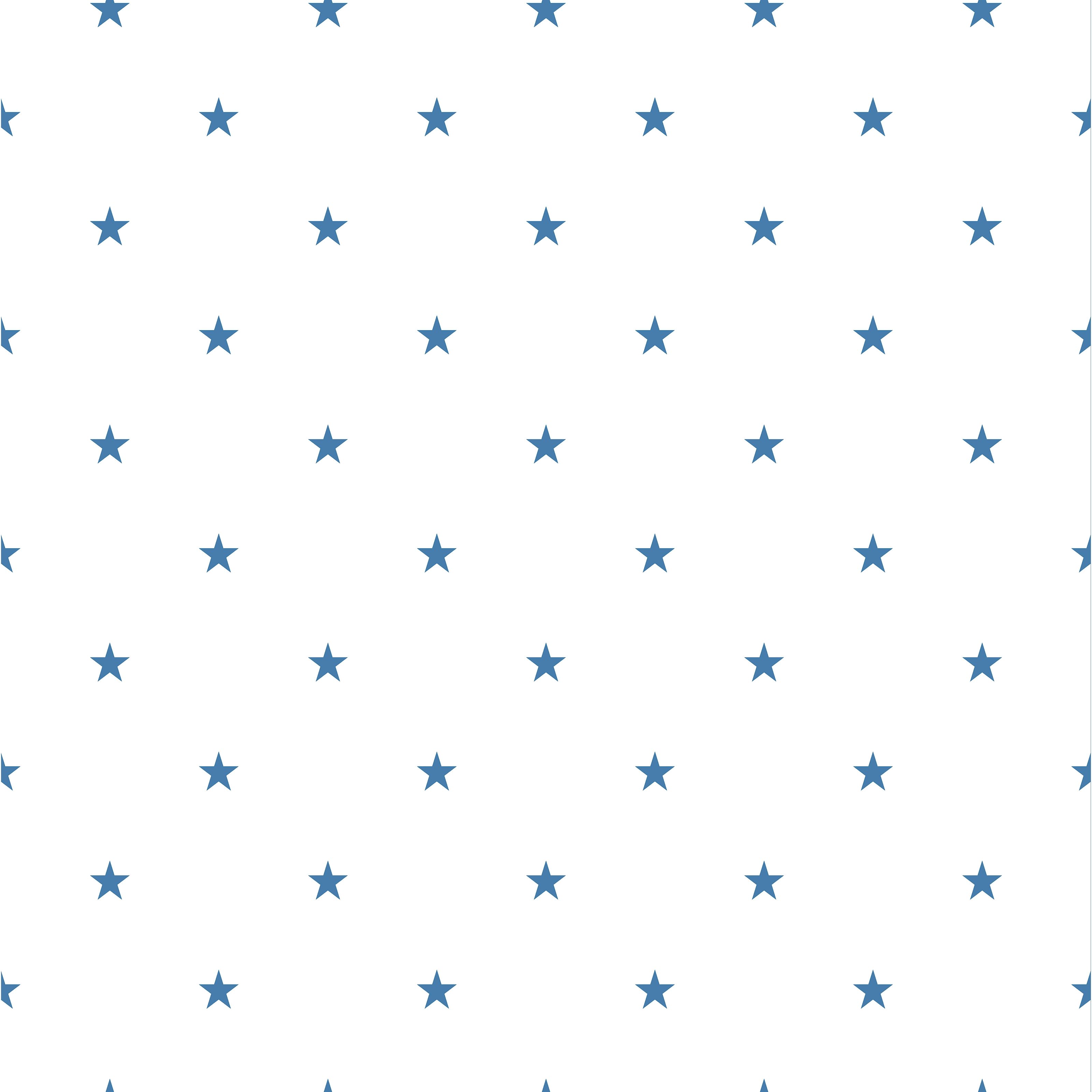 Star, blå tapet från duro med geometriskt mönster i blå. Från kollektionen Duro 1900. Nonwoven-material med rak mönsterpassning.