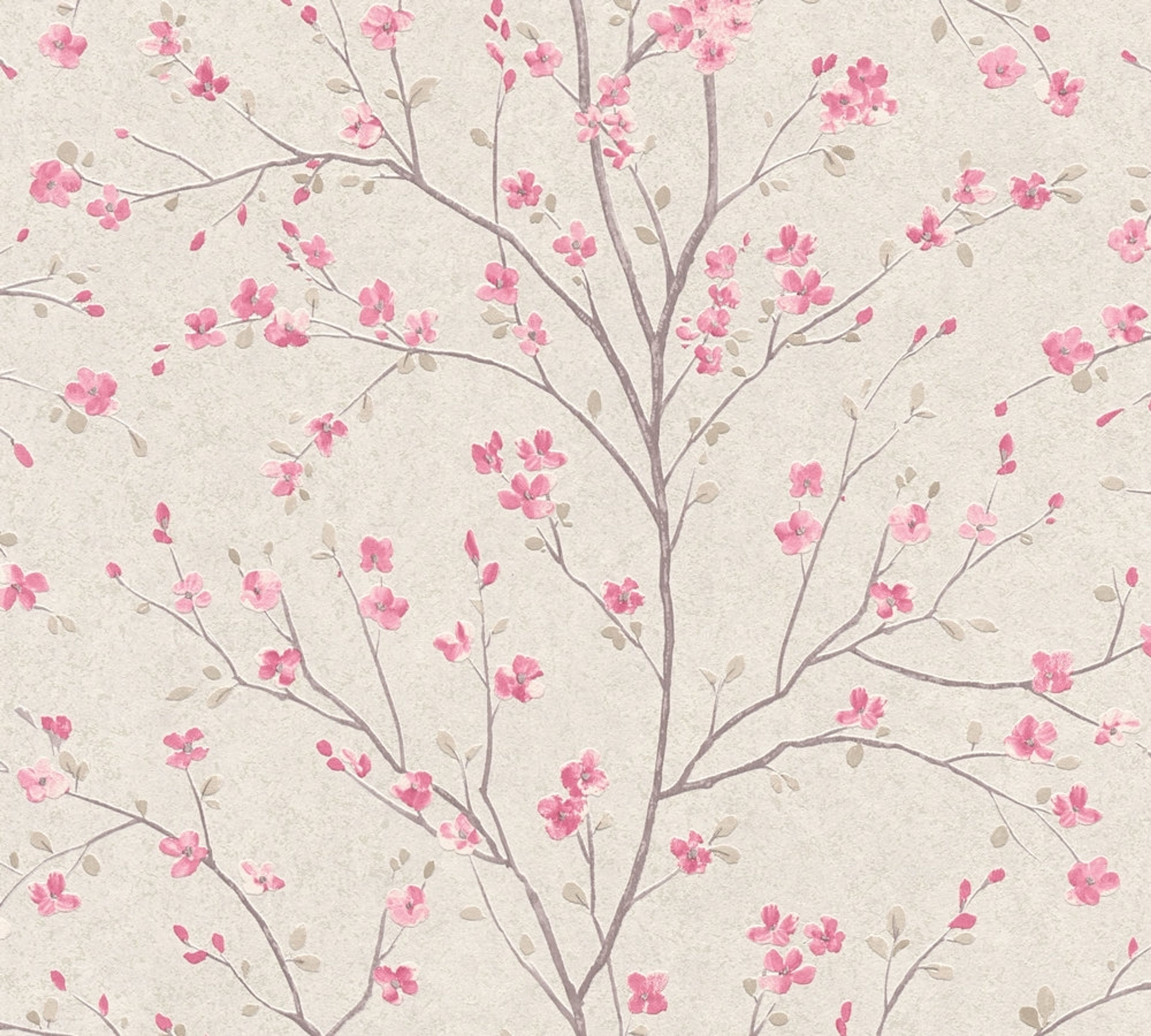 Mio - Tokio strukturtapet i vit och rosa tapet med blommigt mönster i vit. Från kollektionen metropolitan stories 2. Nonwoven-material med förskjuten passning. Passar i vardagsrum och matsal.