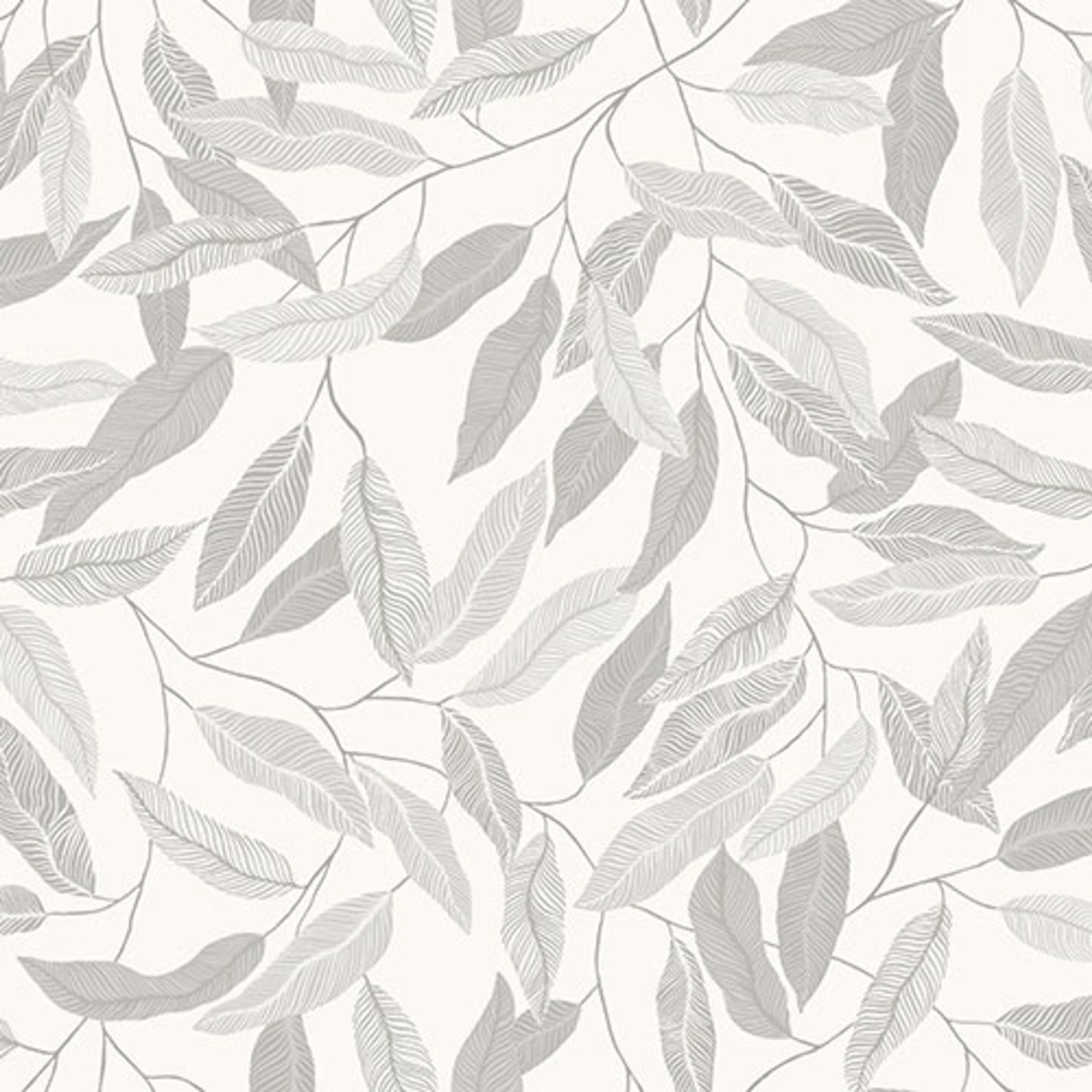 Florian tapet med botaniskt mönster i beige. Från kollektionen skogsgläntan. Nonwoven-material med förskjuten passning. Passar i vardagsrum, sovrum och matsal.