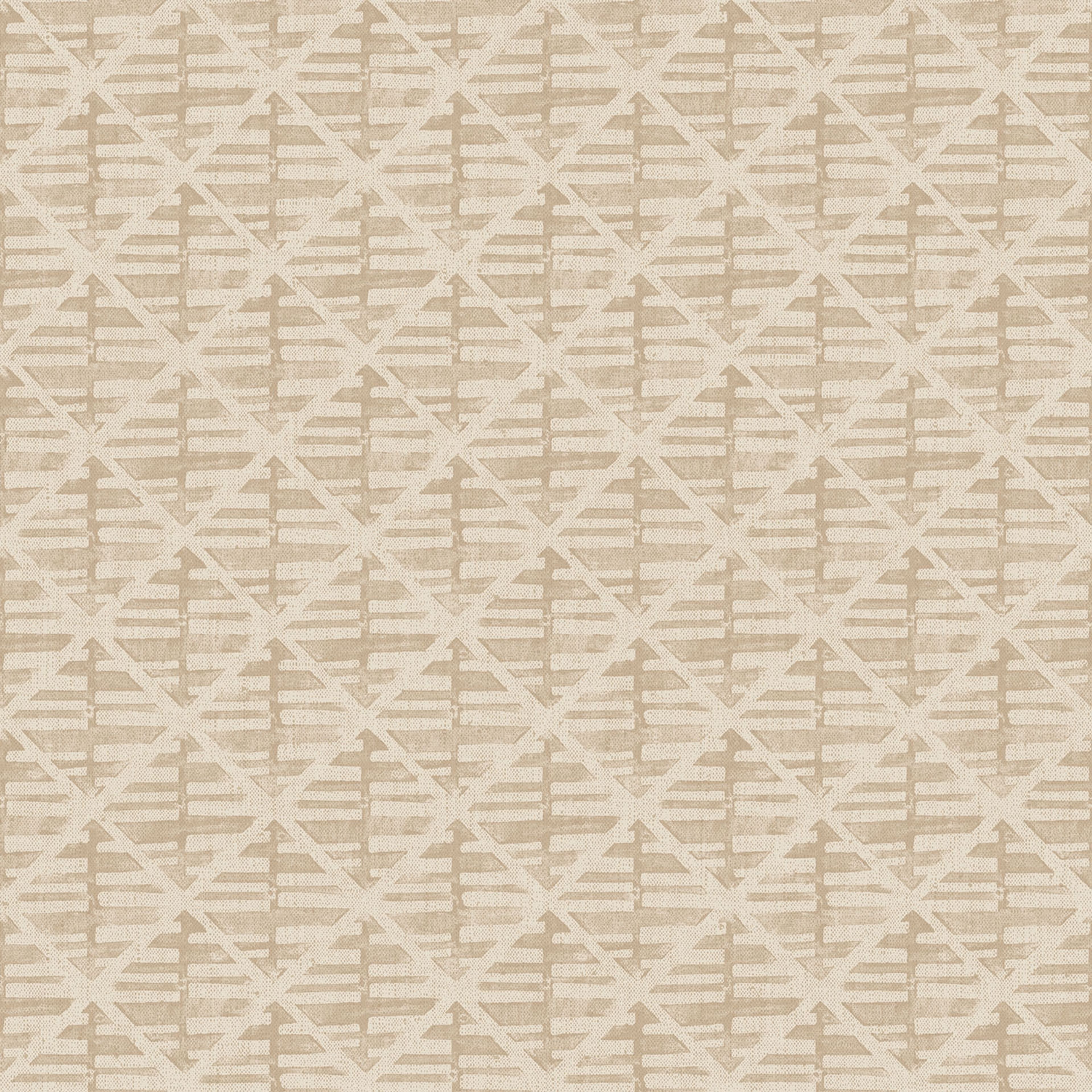 Block Print tapet i brun tapet med rutigt mönster i brun. Från kollektionen bazaar. Nonwoven-material med rak passning. Passar i vardagsrum och matsal.