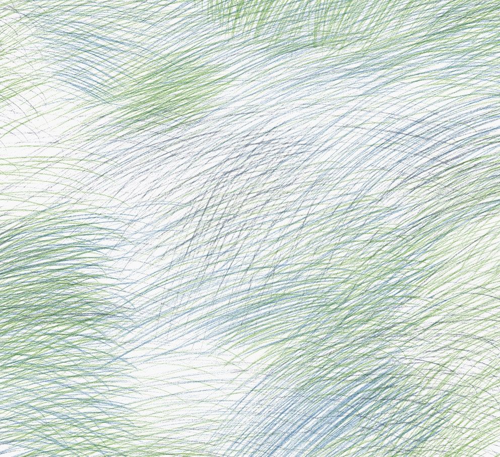 Lepo tapet med grafiskt mönster i grön. Från kollektionen Marimekko 6. Nonwoven-material med förskjuten passning.