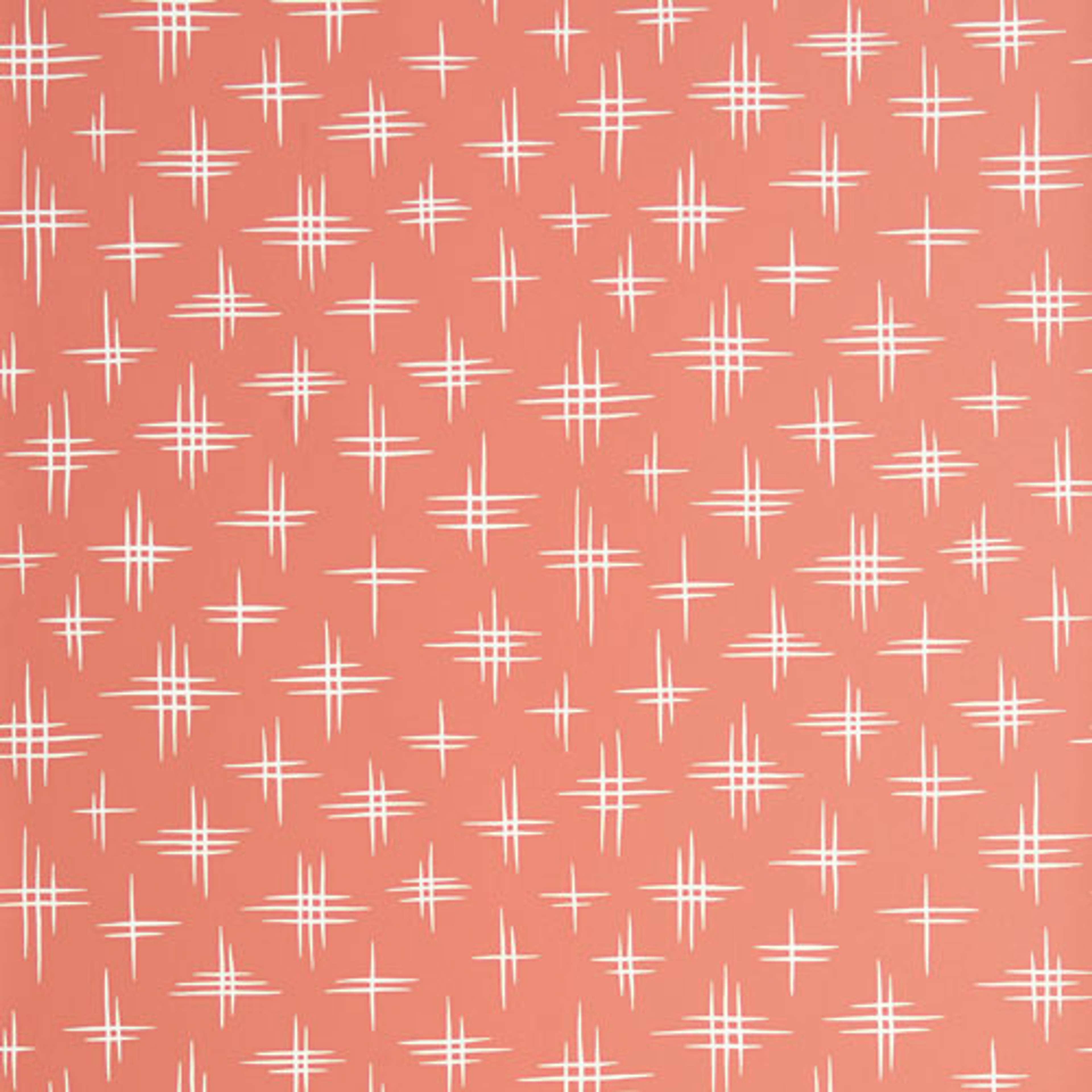 Limelight Sundown tapet från Midbec med retro mönster i orange. Från kollektionen Pioneer. Nonwoven-material med förskjuten passning.