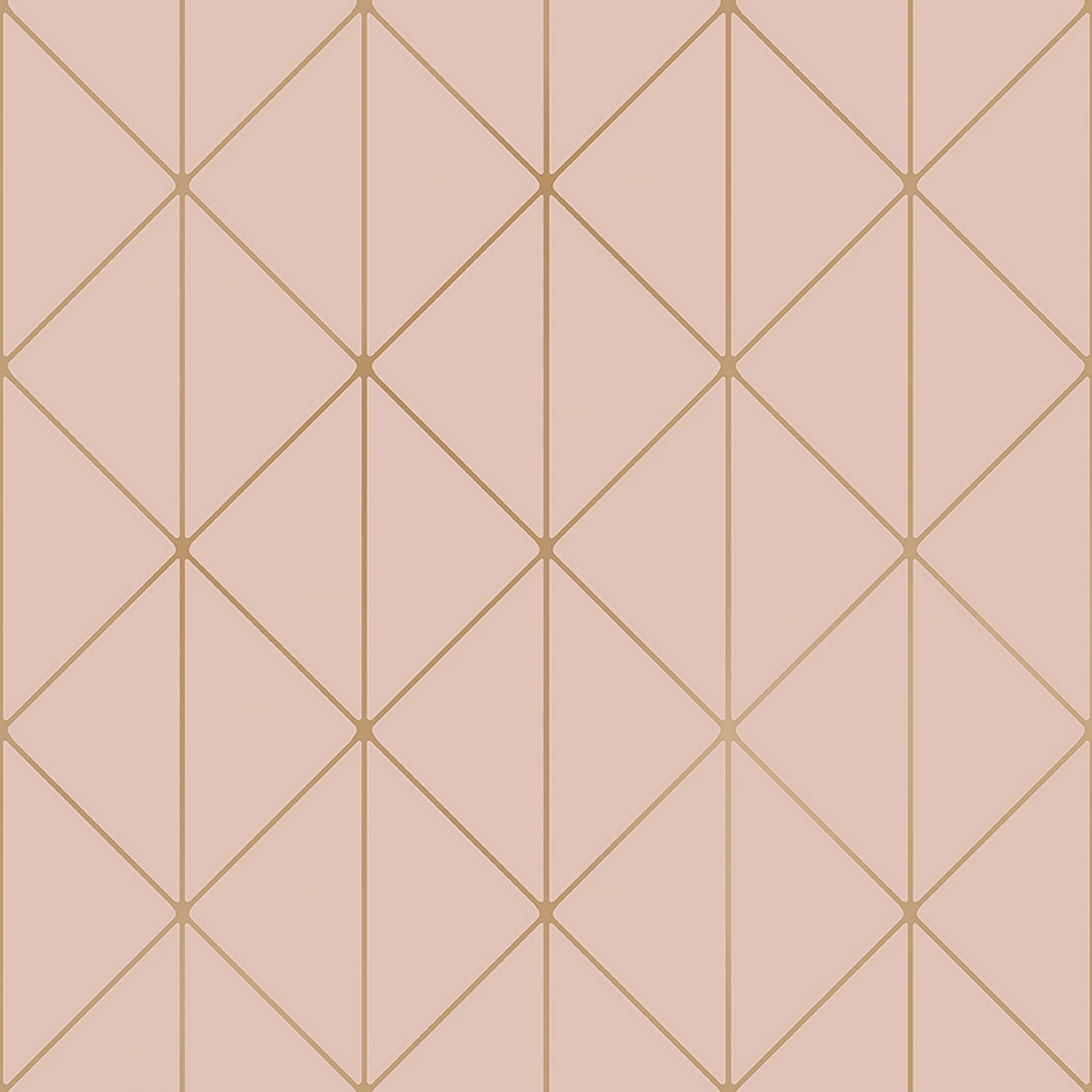 Diamonds rosa, tapet tapet med grafiskt mönster i rosa. Från kollektionen Graphics. Nonwoven-material med rak passning. Passar i vardagsrum.