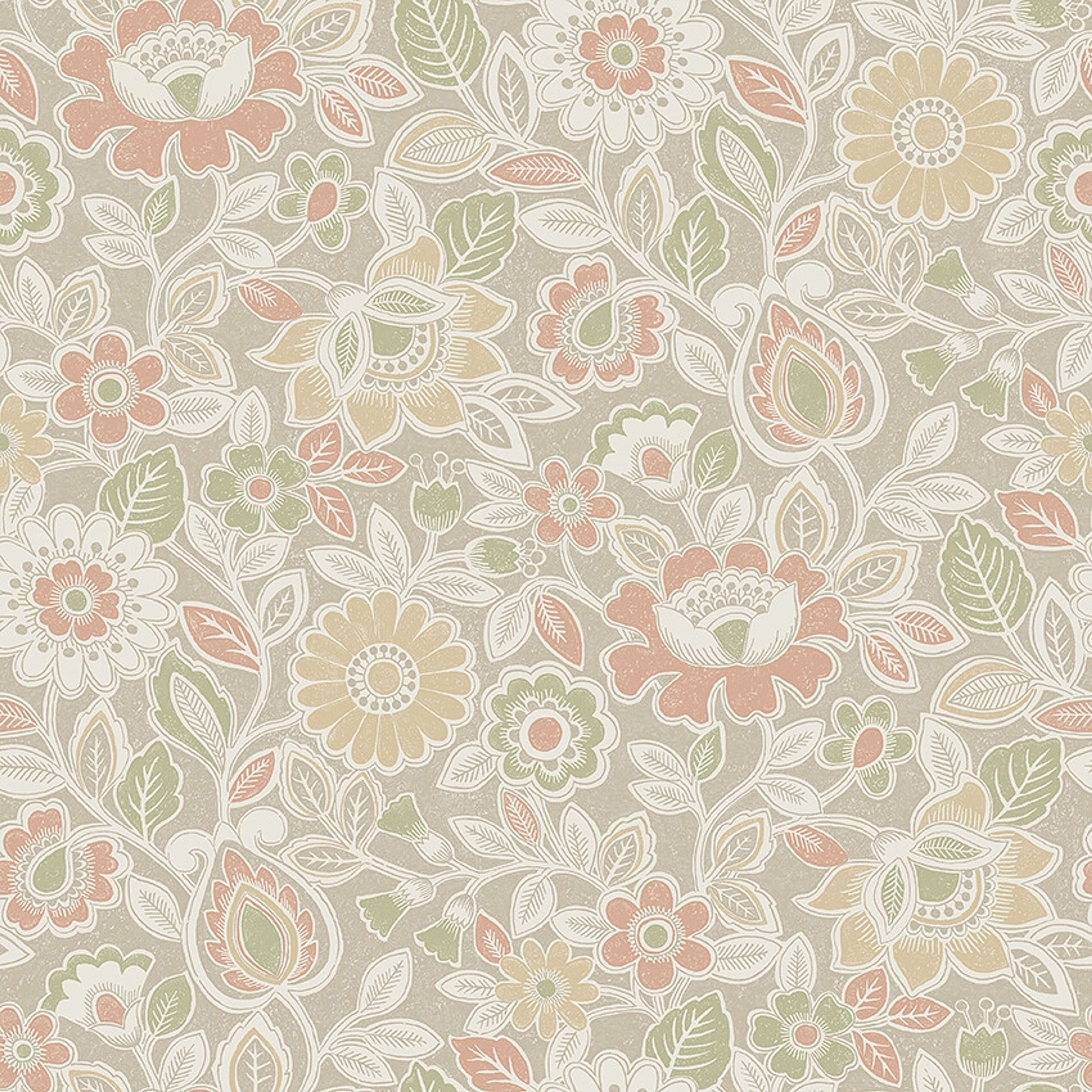 Sonja 38761, tapet tapet med blommigt mönster. Från kollektionen Borosan Hem. Nonwoven-material med rak passning.