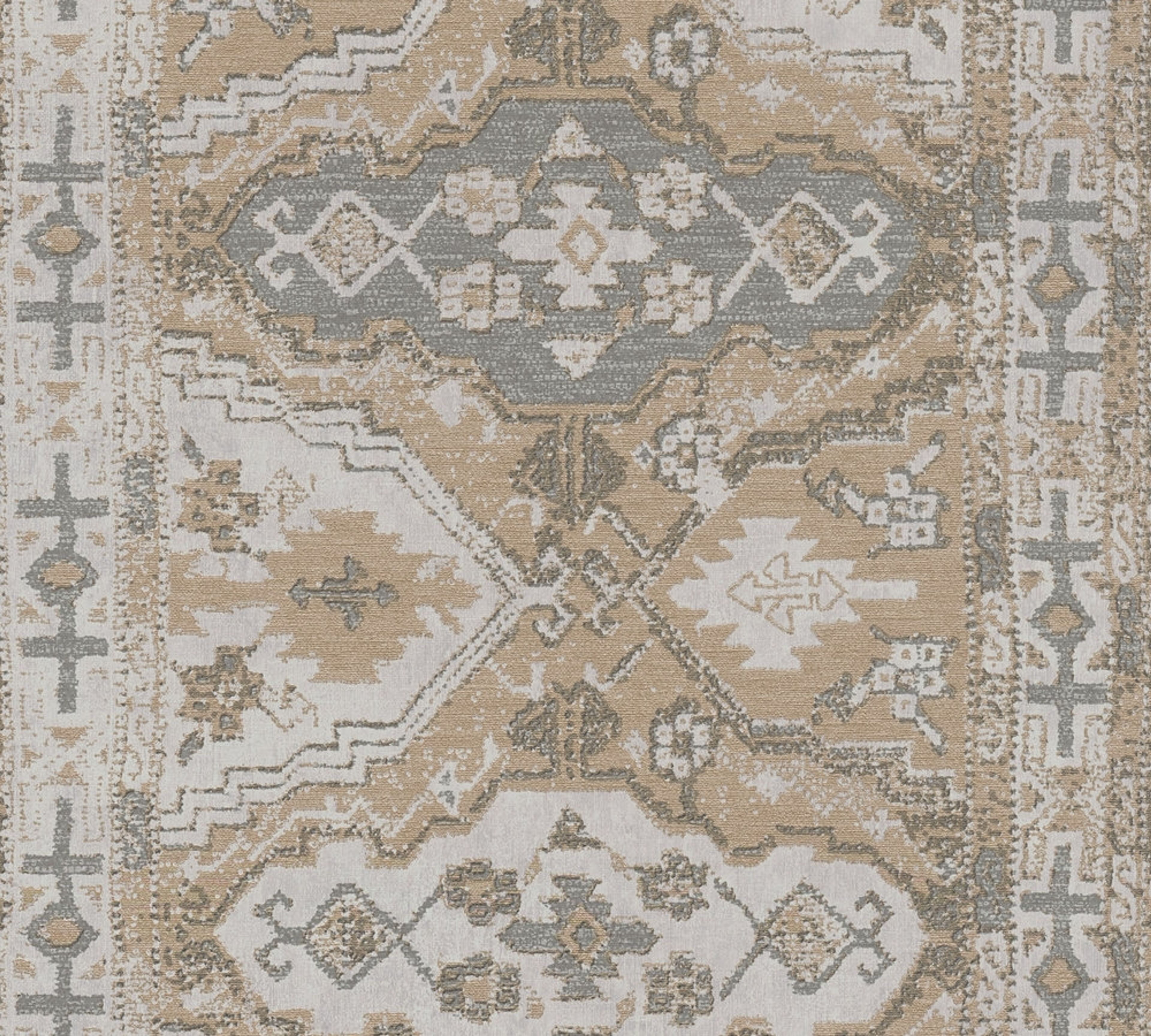 Said - Marrakesch strukturtapet i beige och grå tapet med orientaliskt mönster i beige. Från kollektionen metropolitan stories 2. Nonwoven-material med förskjuten passning. Passar i vardagsrum och matsal.