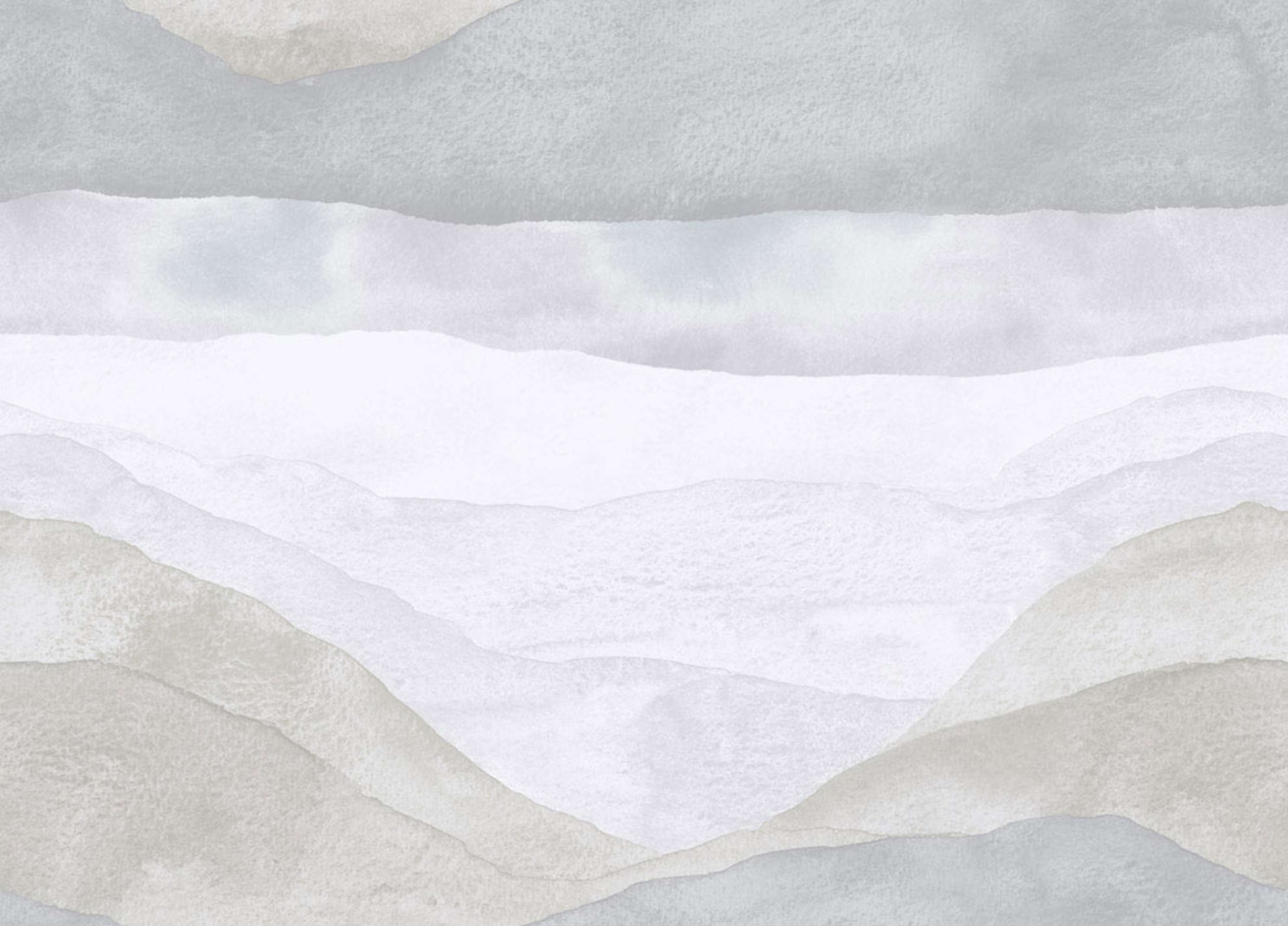 Joiku tapet med naturochlandskap mönster i beige. Från kollektionen Marimekko 6. Nonwoven-material med rak passning.