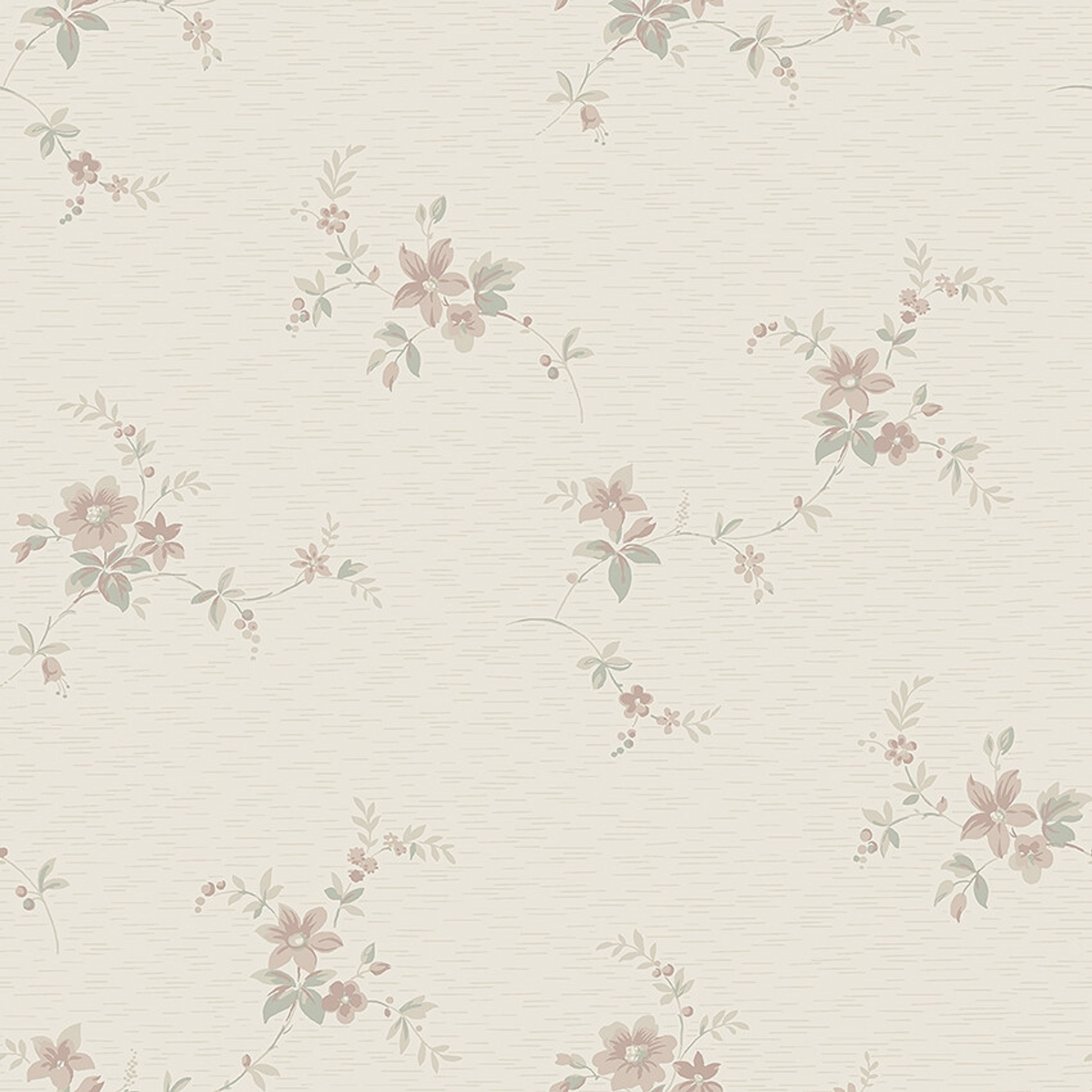 Saga tapet med blommigt mönster i rosa och beige. Från kollektionen timeless traditions. Nonwoven-material med rak passning.