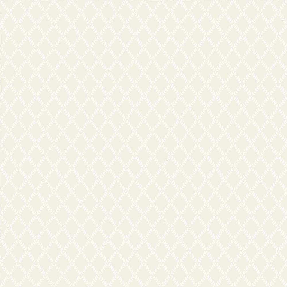 Trevor tapet med trellis mönster i beige. Från kollektionen Fågelsång. Nonwoven-material med rak passning.
