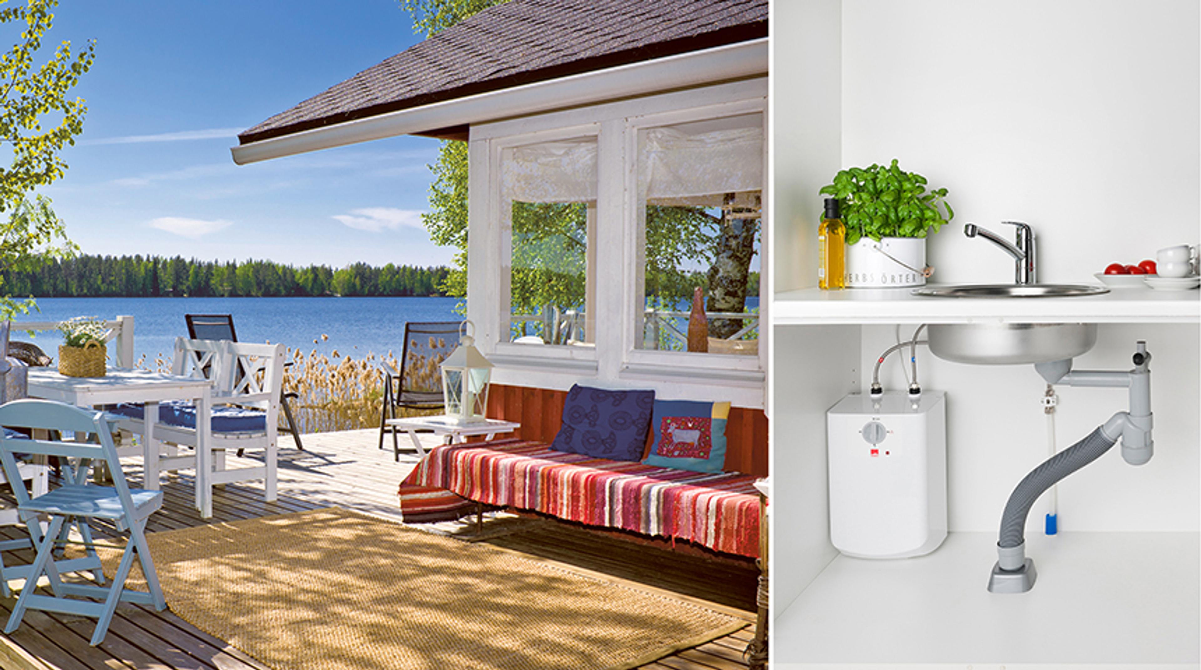 Oras kran for kjøkken og bad med varmtvannsbeholder