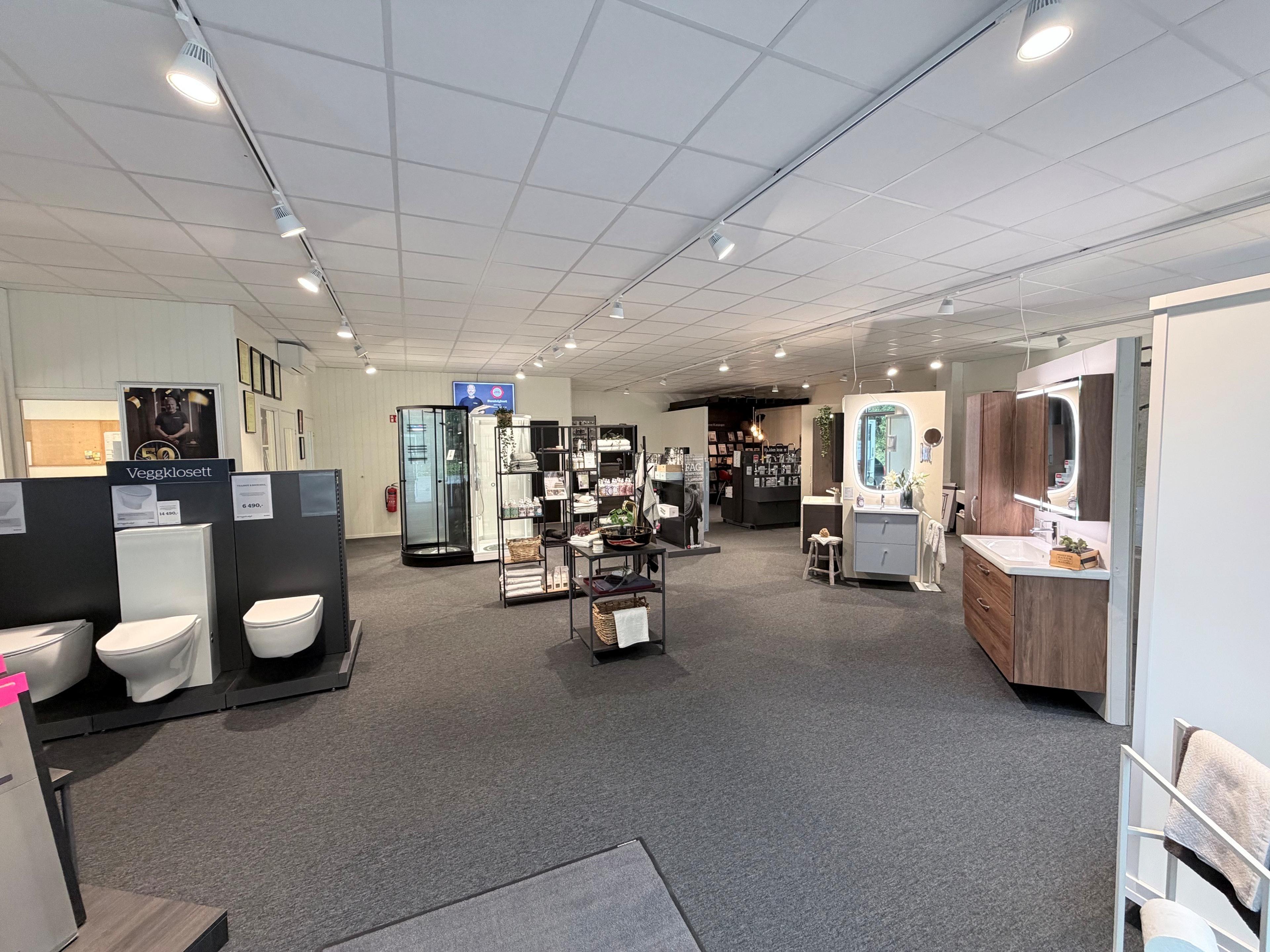 Oversiktsbilde av butikken