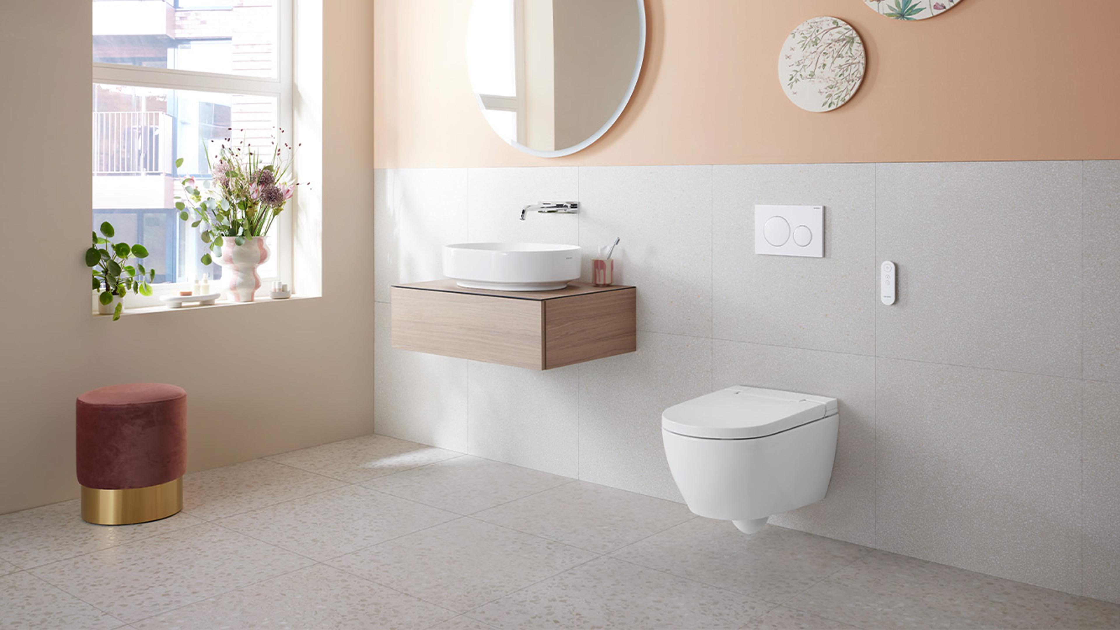 Geberit Alba dusjtoalett i hvit