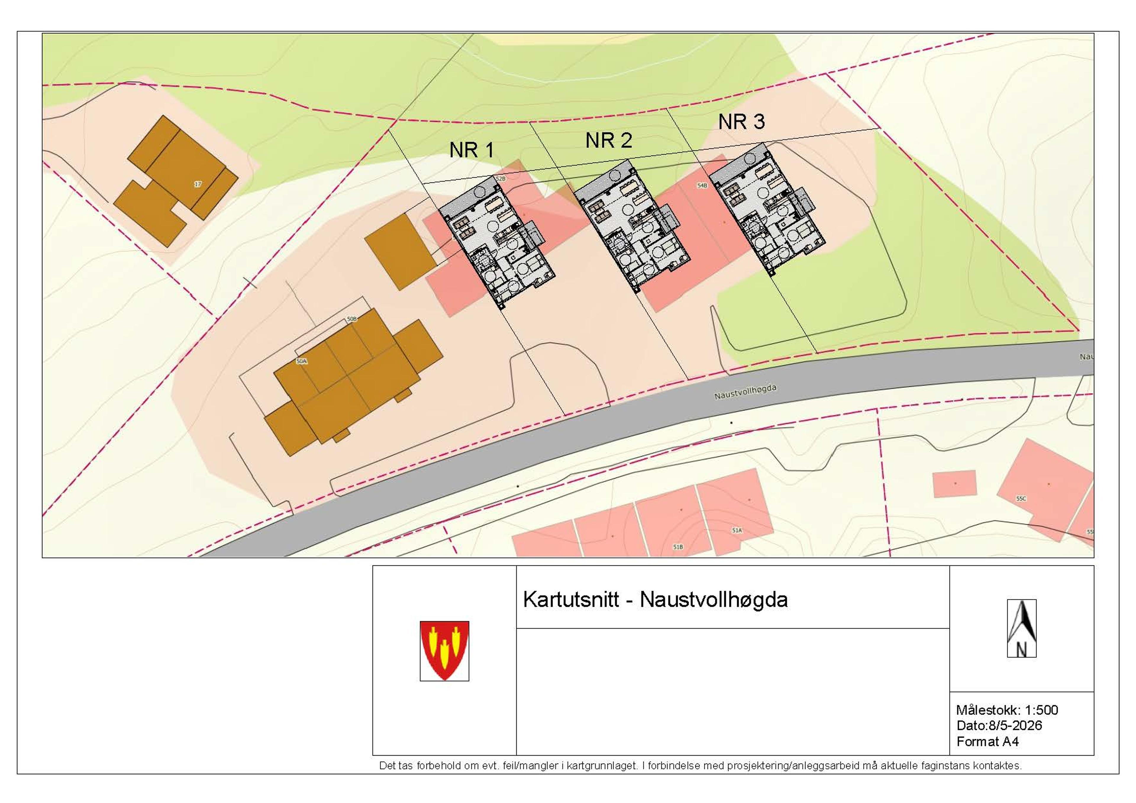 Visualisering av tomteinndelingen