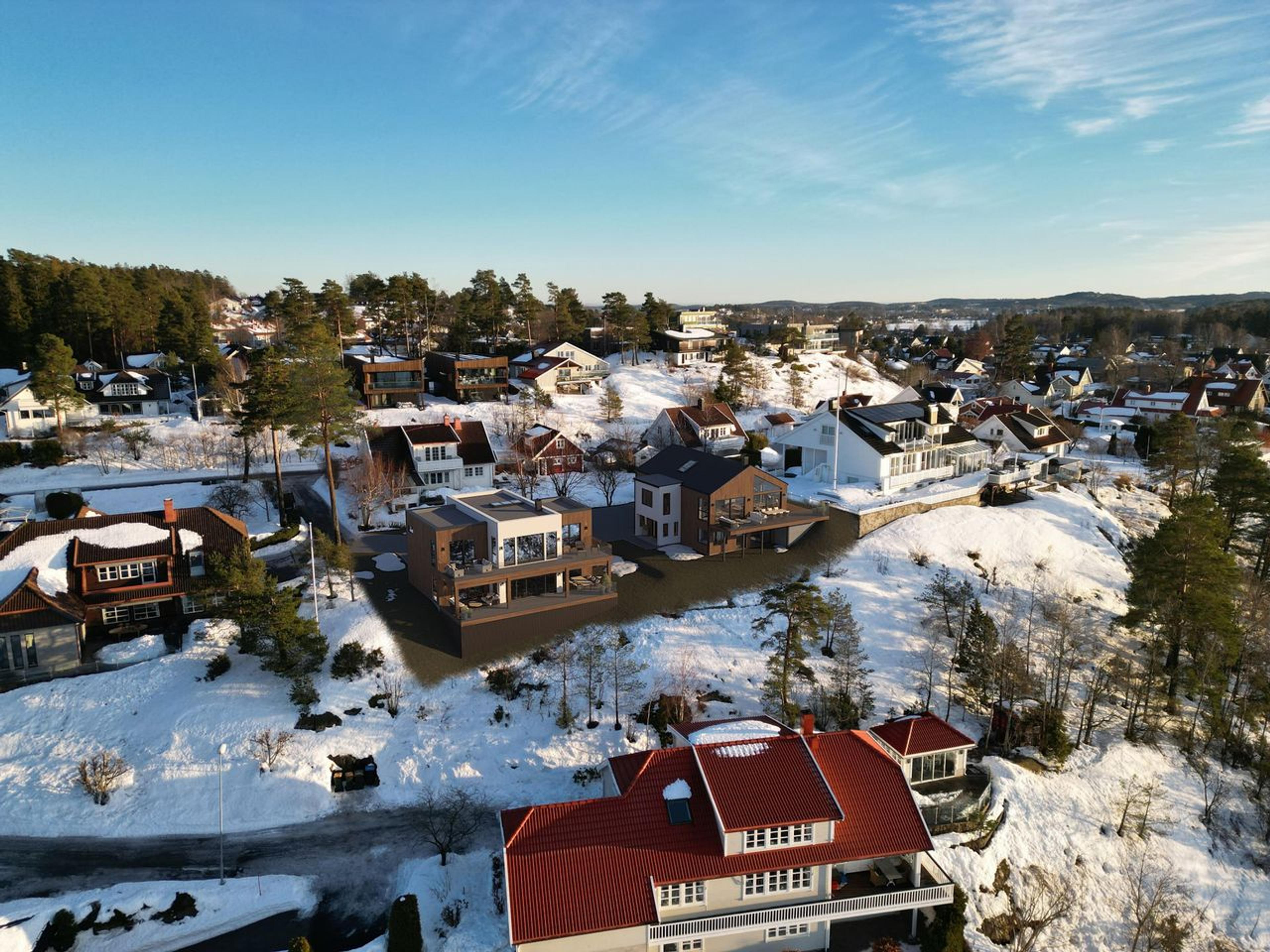 Boligområde sett ovenfra