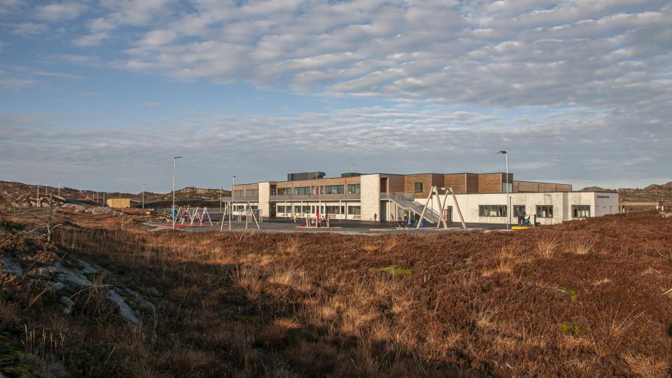 Spildepollen skule er i gangavstand til boligfeltet