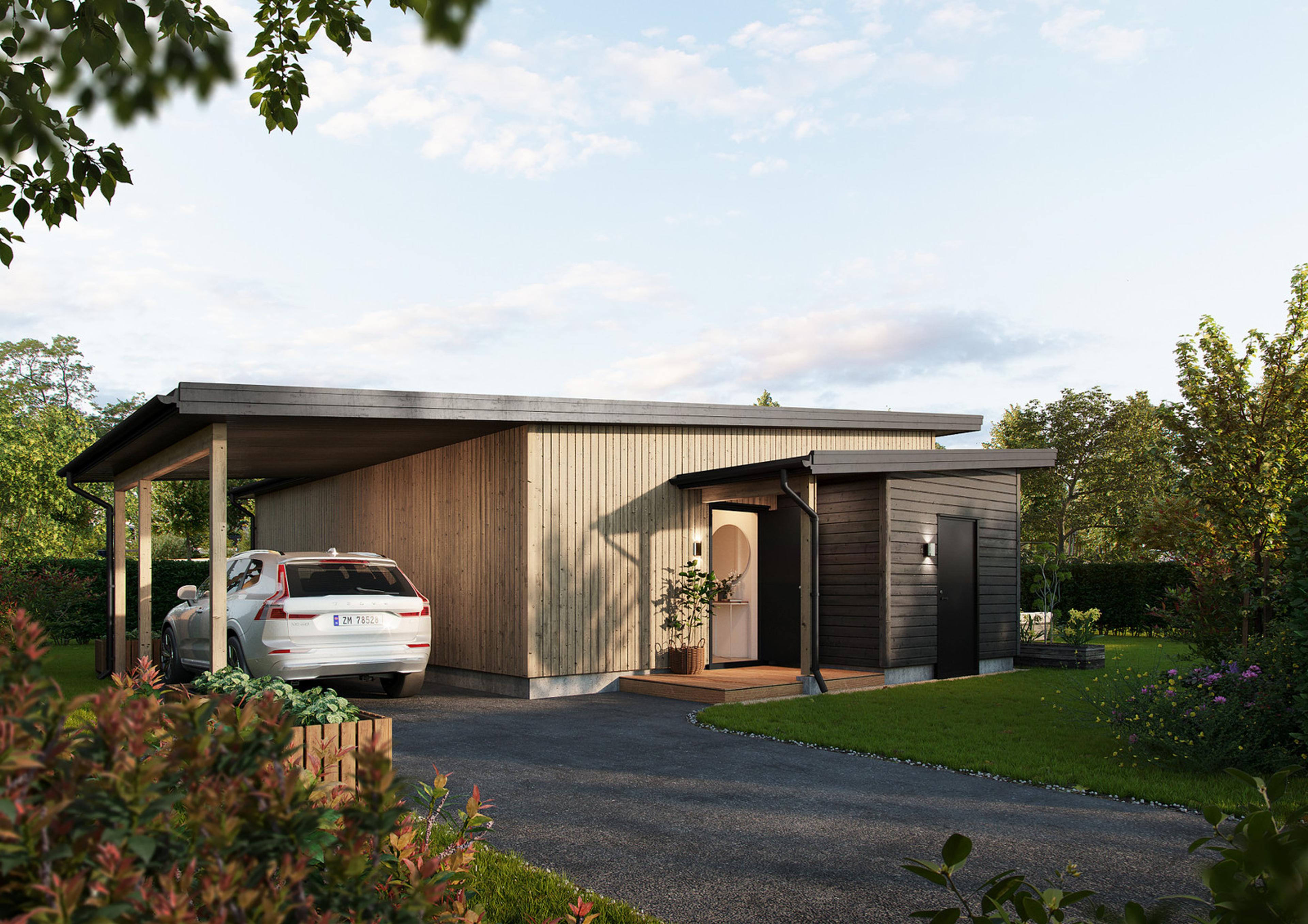 Hus tegnet av mesterhus