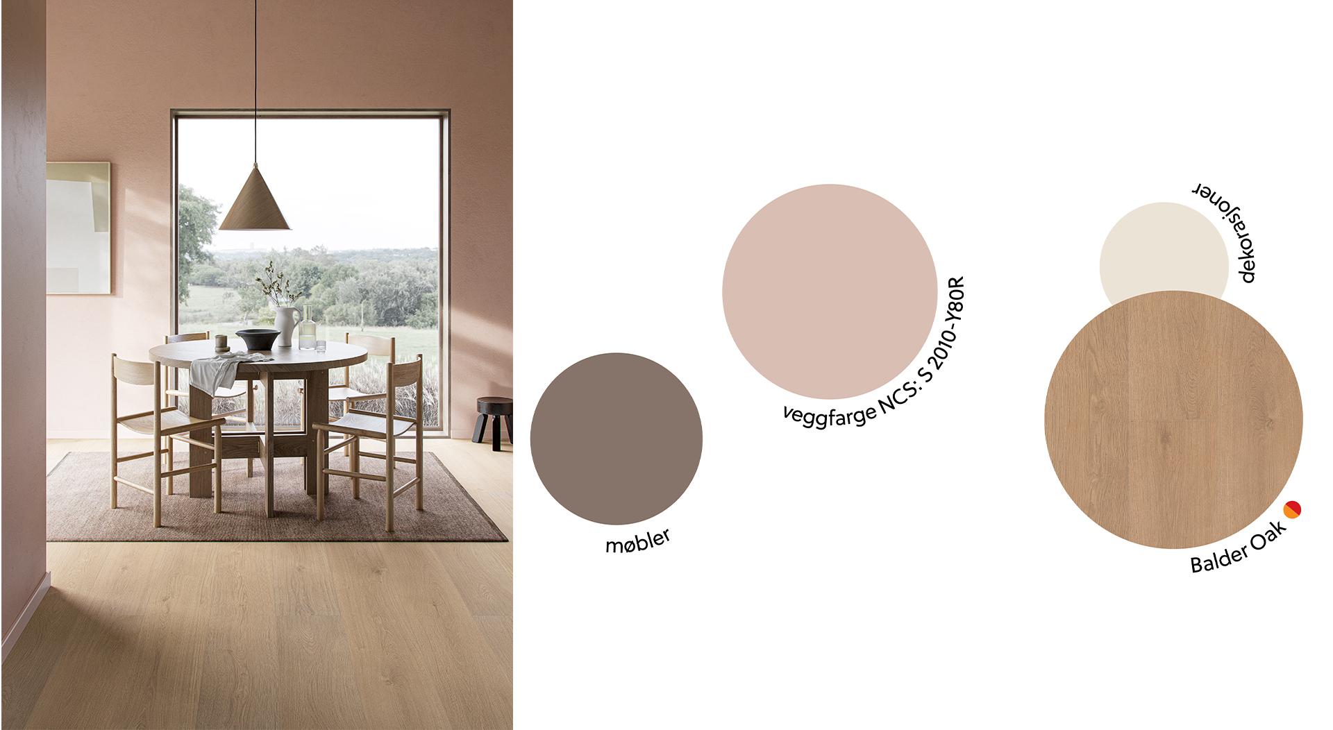 Harmoniske farger balder oak