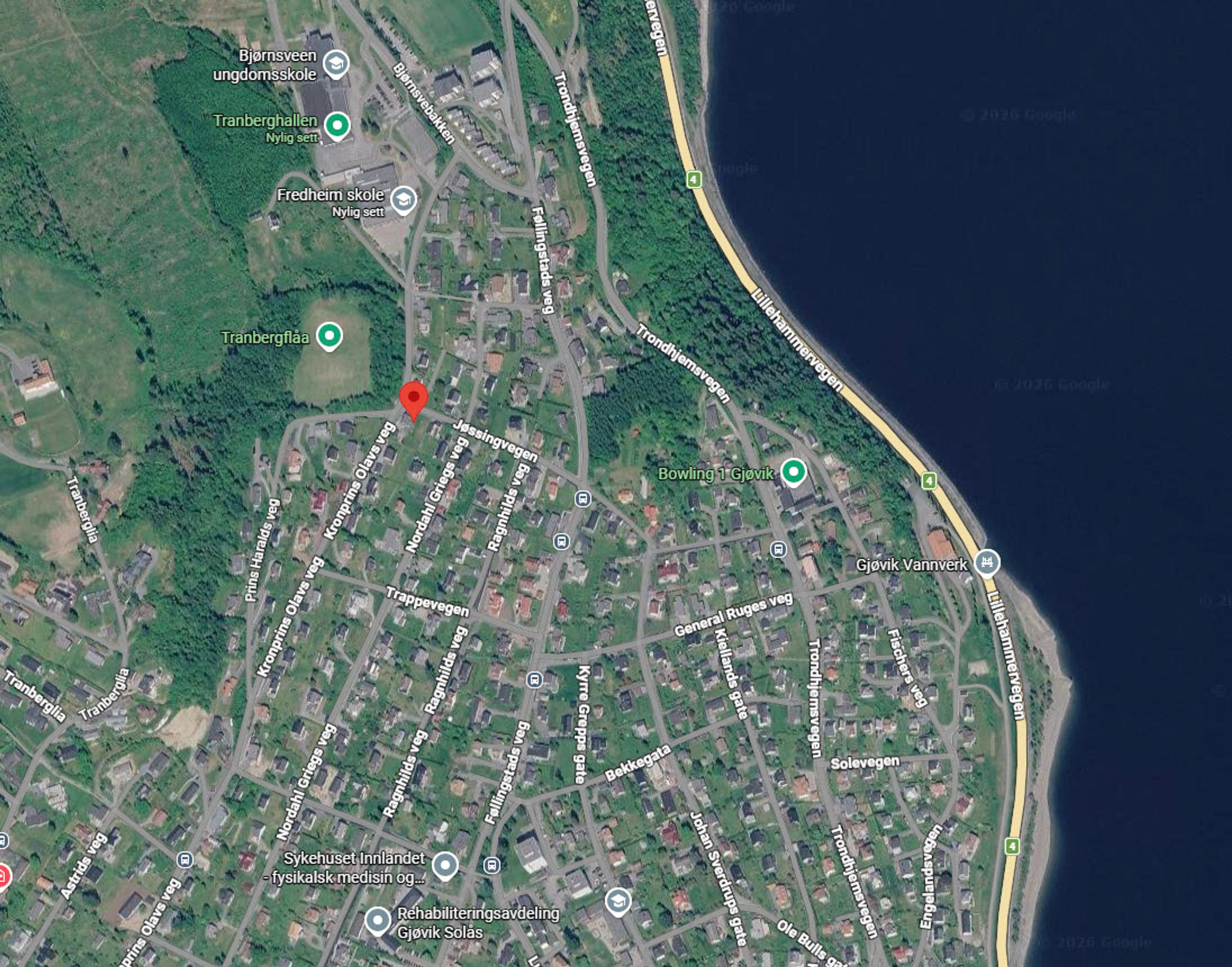 Kart fra Google maps