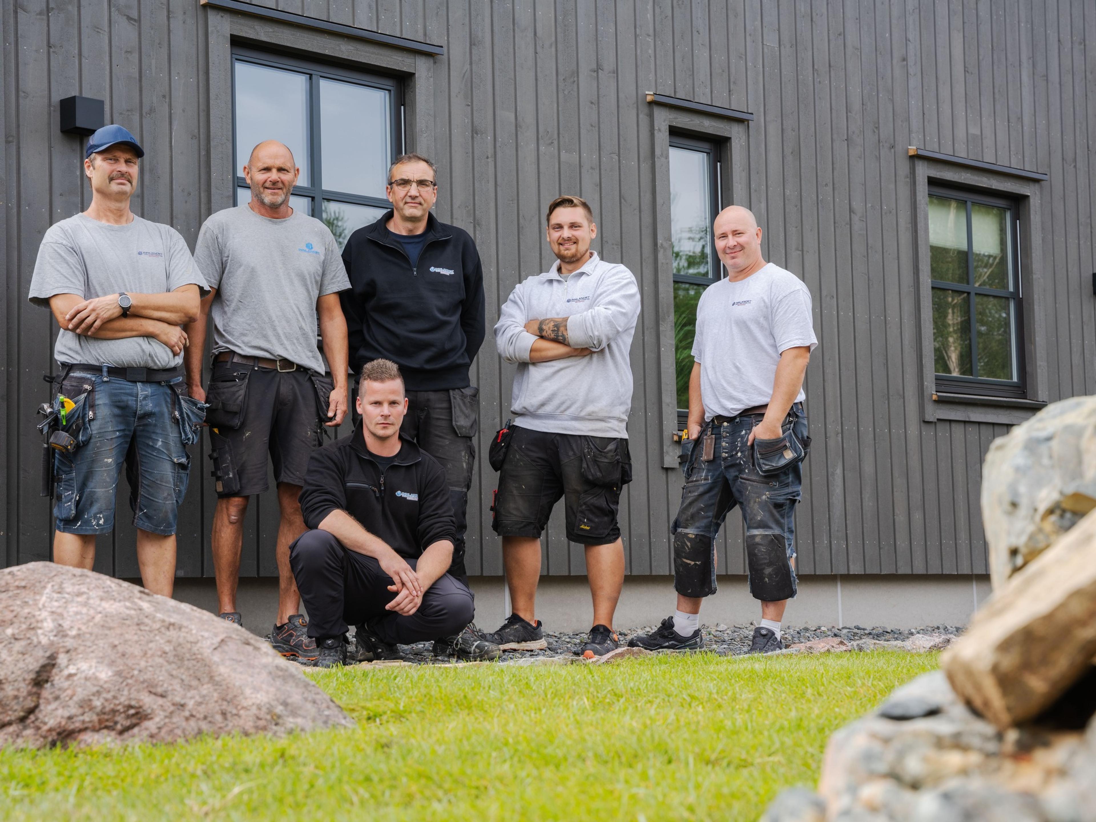 Seks ansatte av Innlandet Tre & Betong