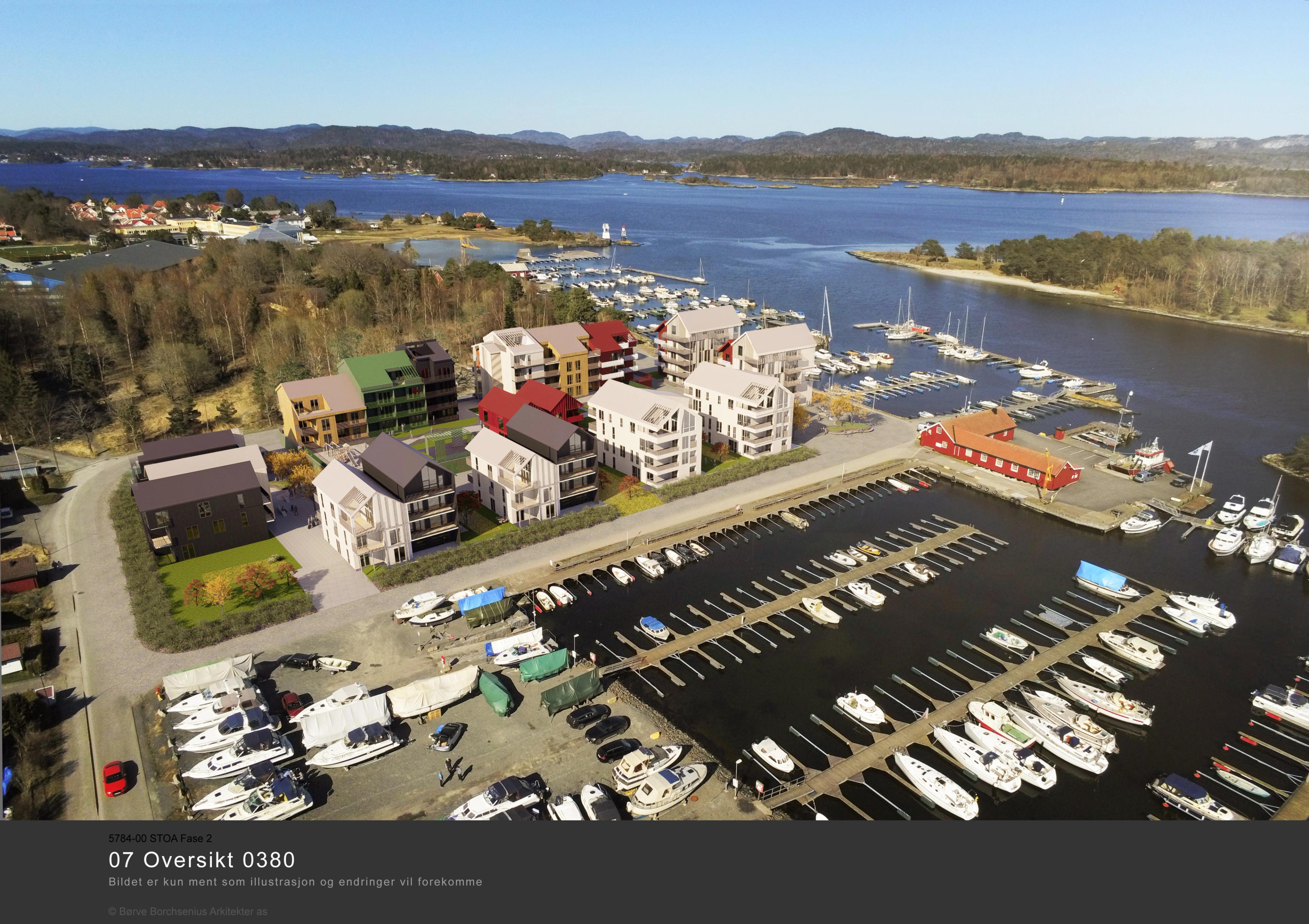 Fugleperspektiv fra sydvest.