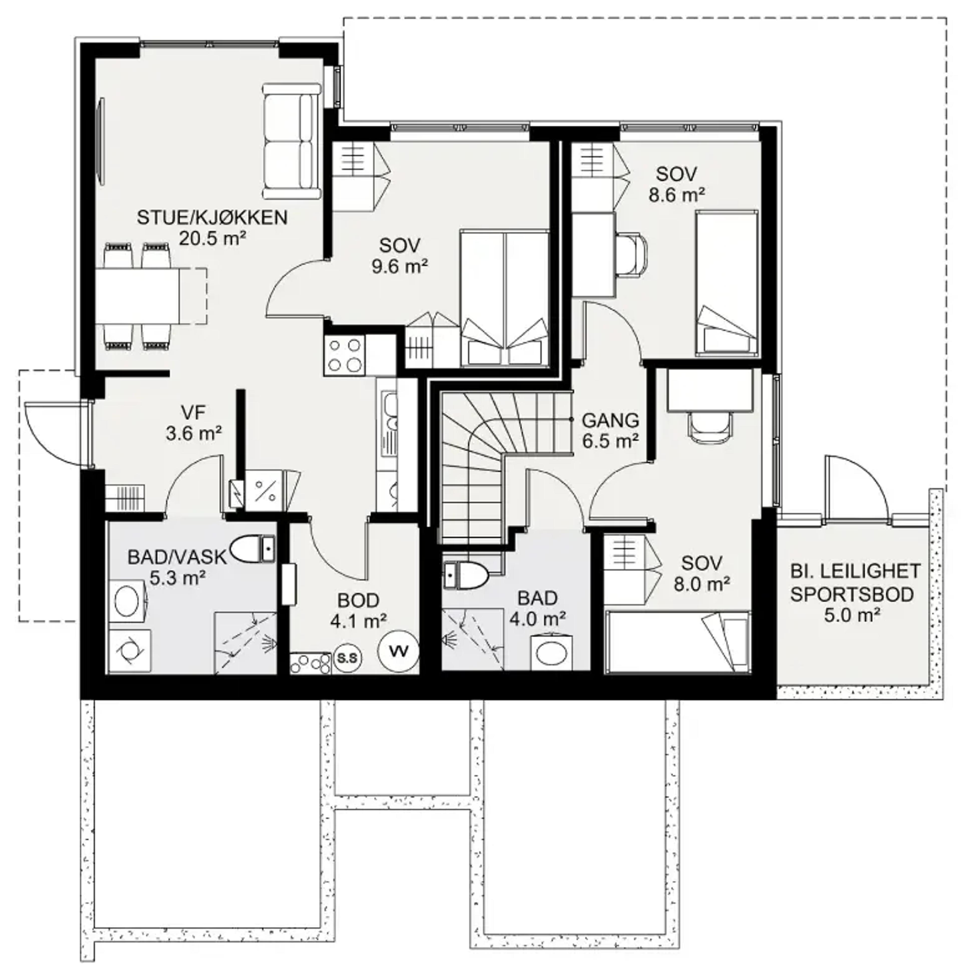 Signatur 306 plantegning underetasje