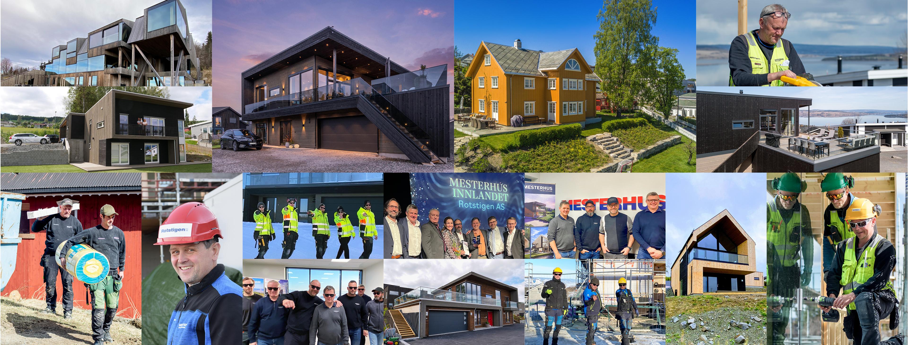 Sammensetning av bilder fra Mesterhus innlandet