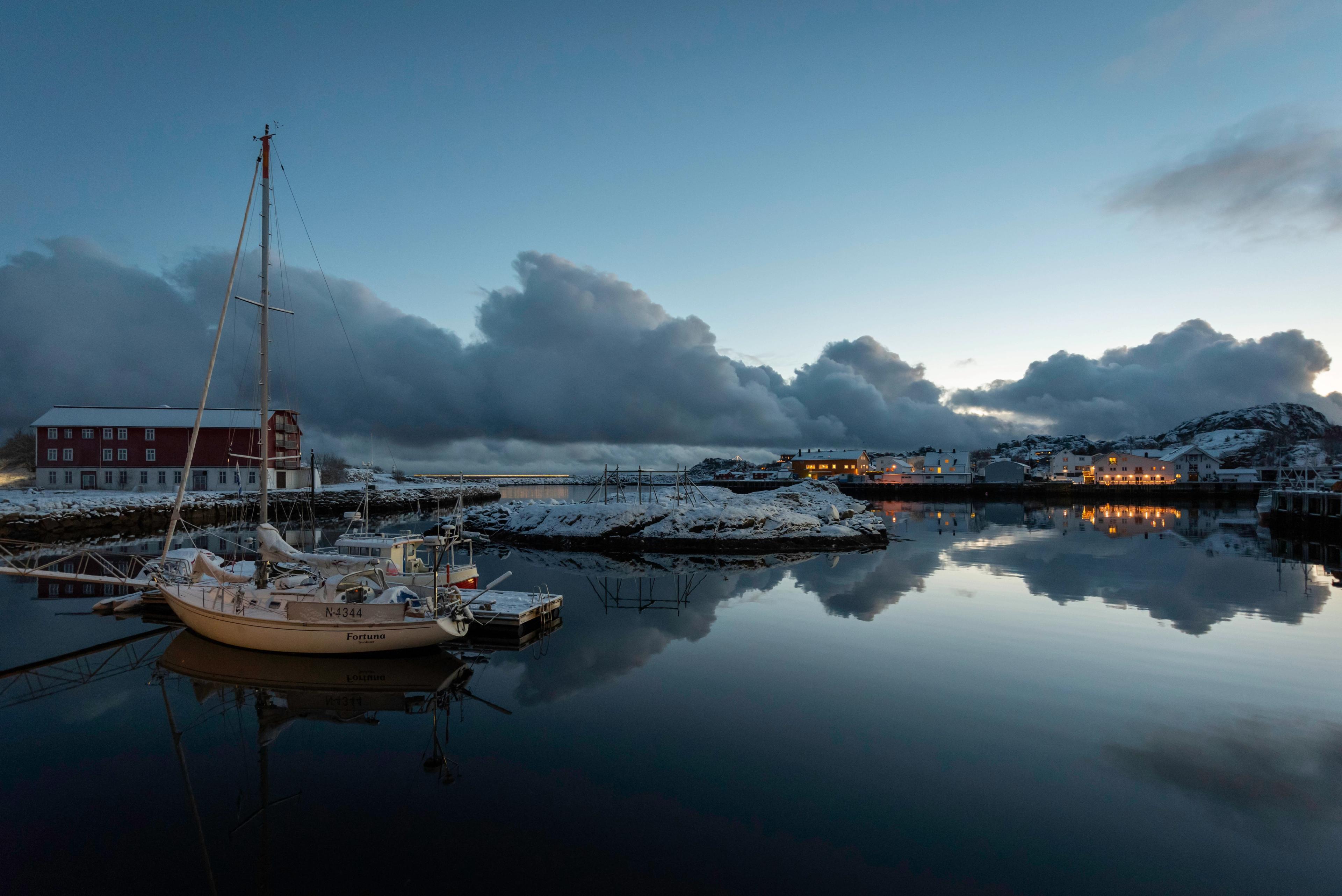 Stemningsbilde ved havn