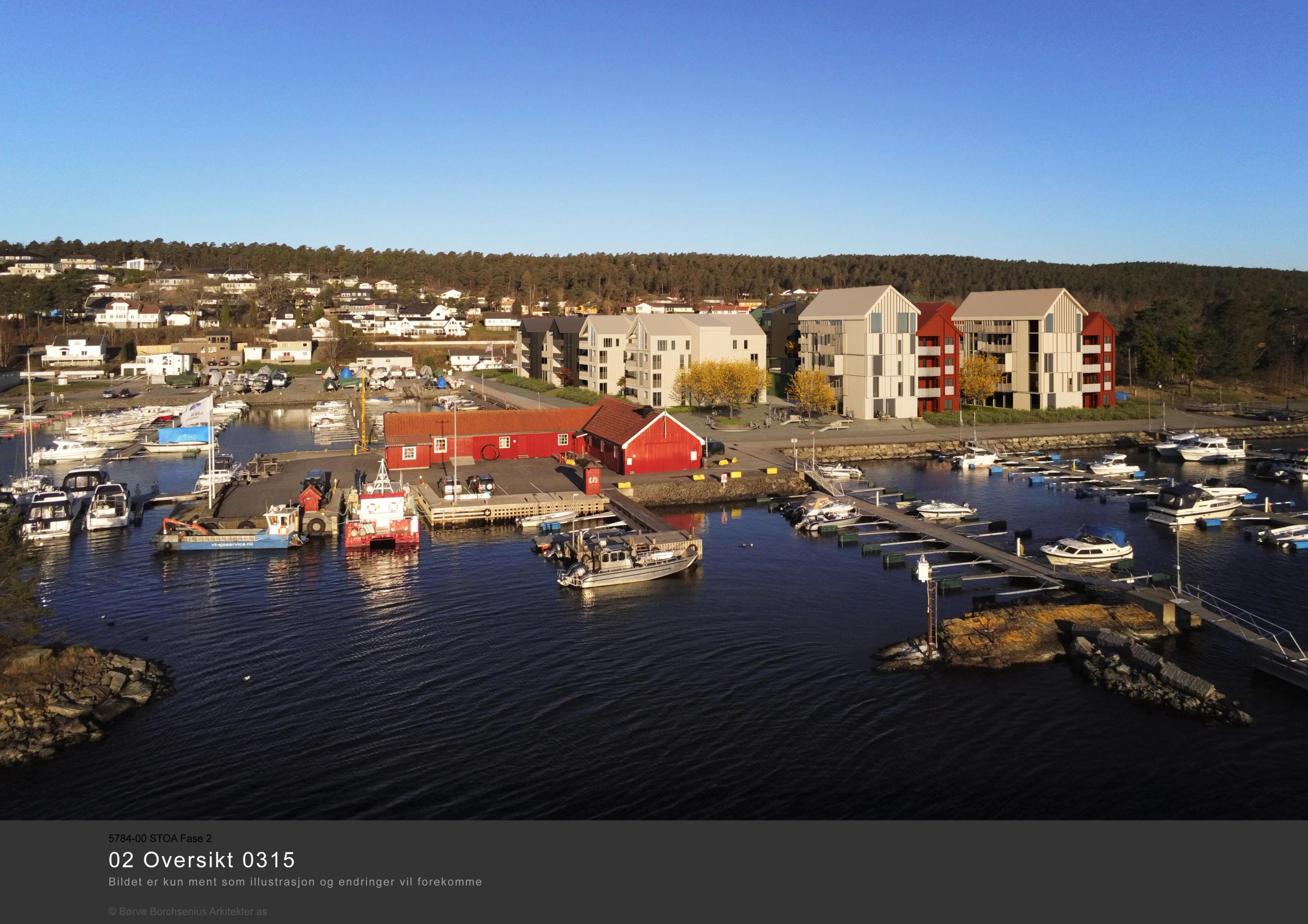 Prosjektet sett fra øst.