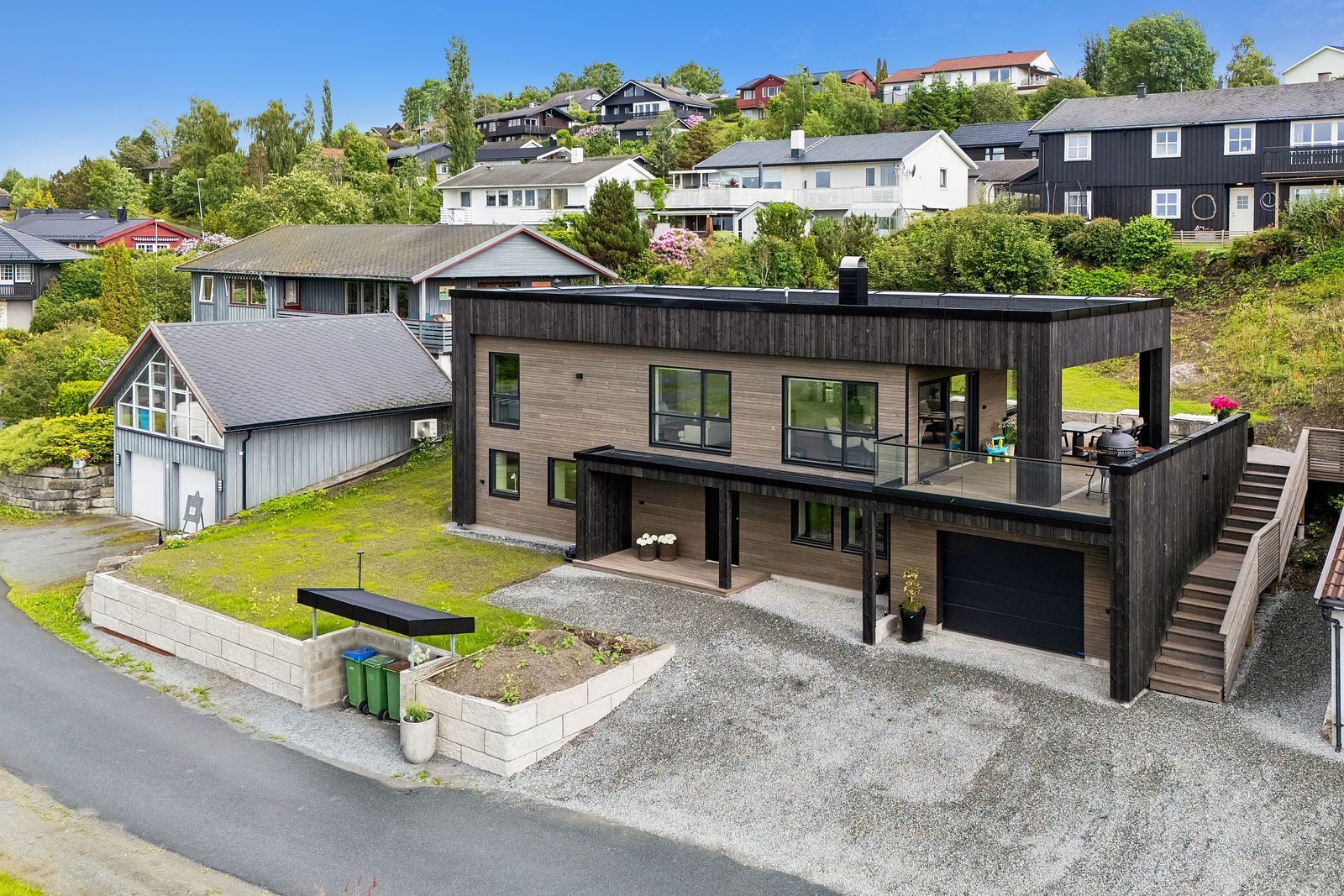 Fasade etter rehabilitering