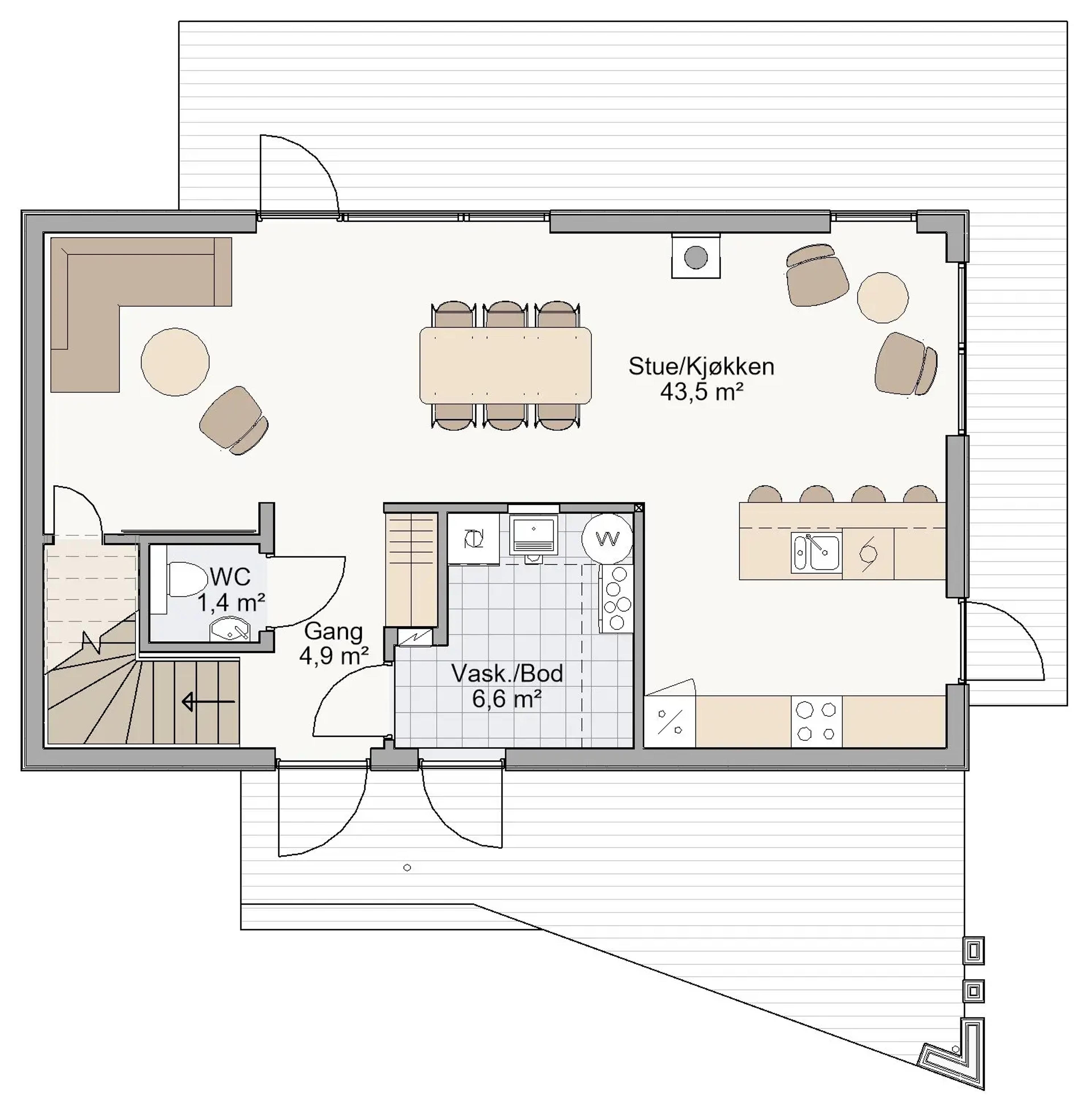 Form 2.0 plantegning 1. etg