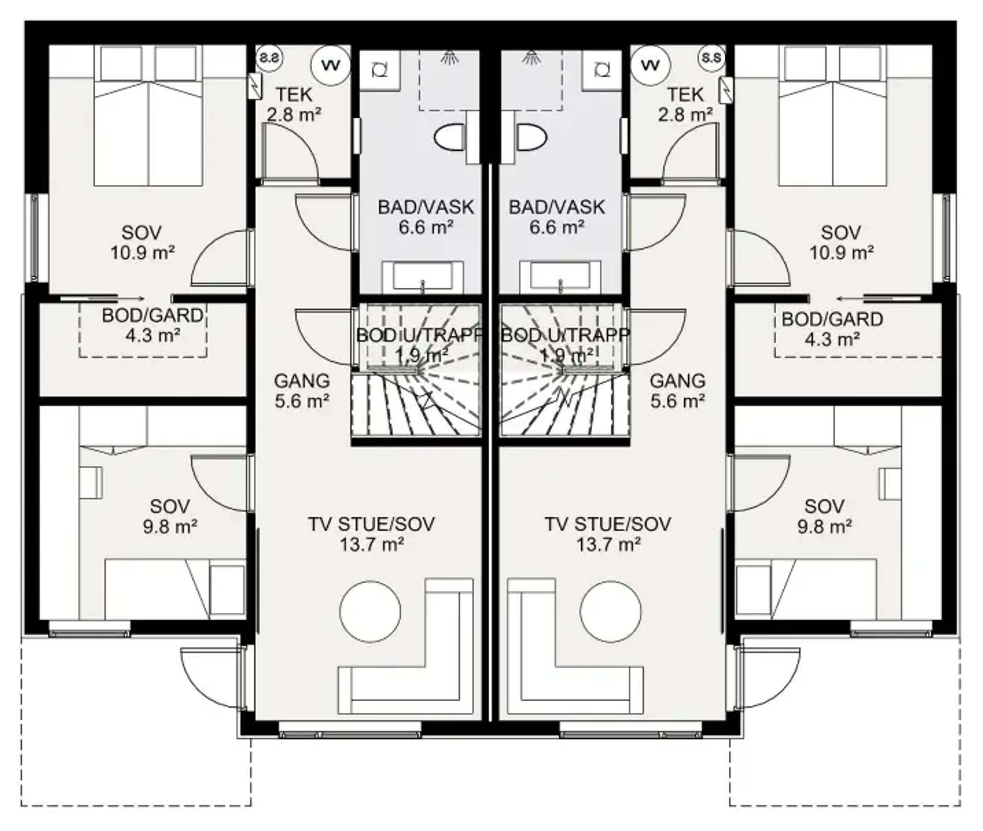 Vågen plantegning underetasje