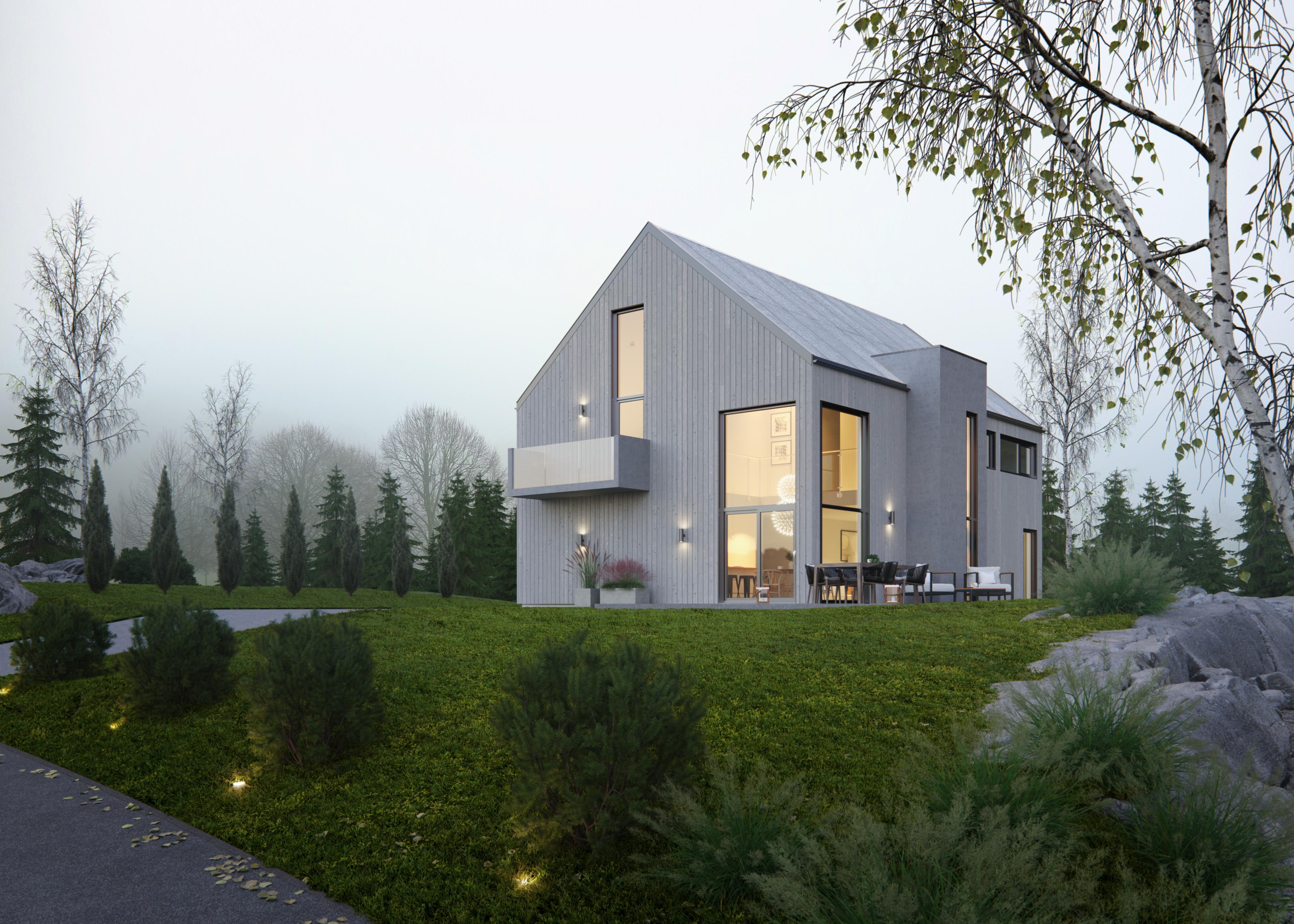 Fløyen - moderne hus