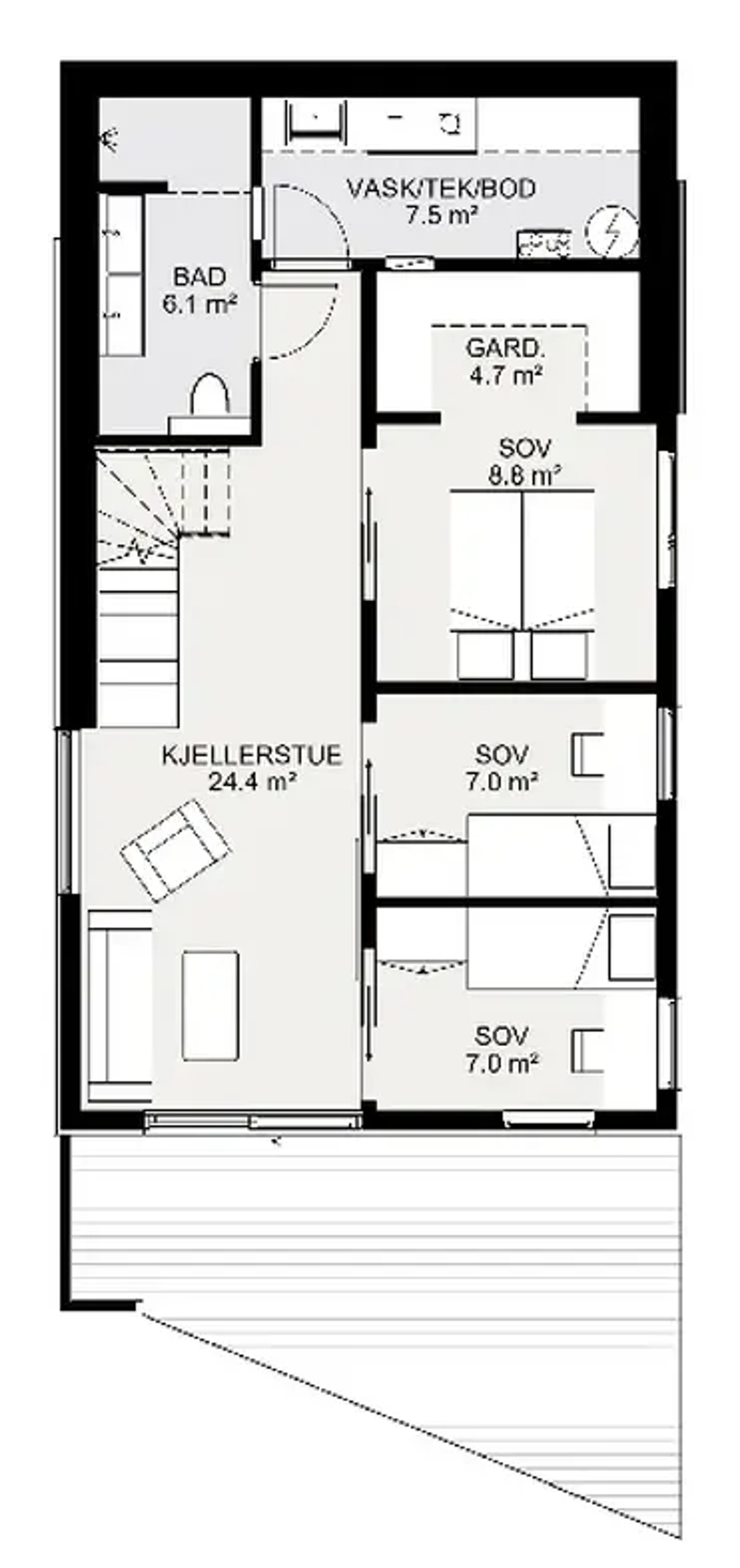 Alta plantegning underetasje