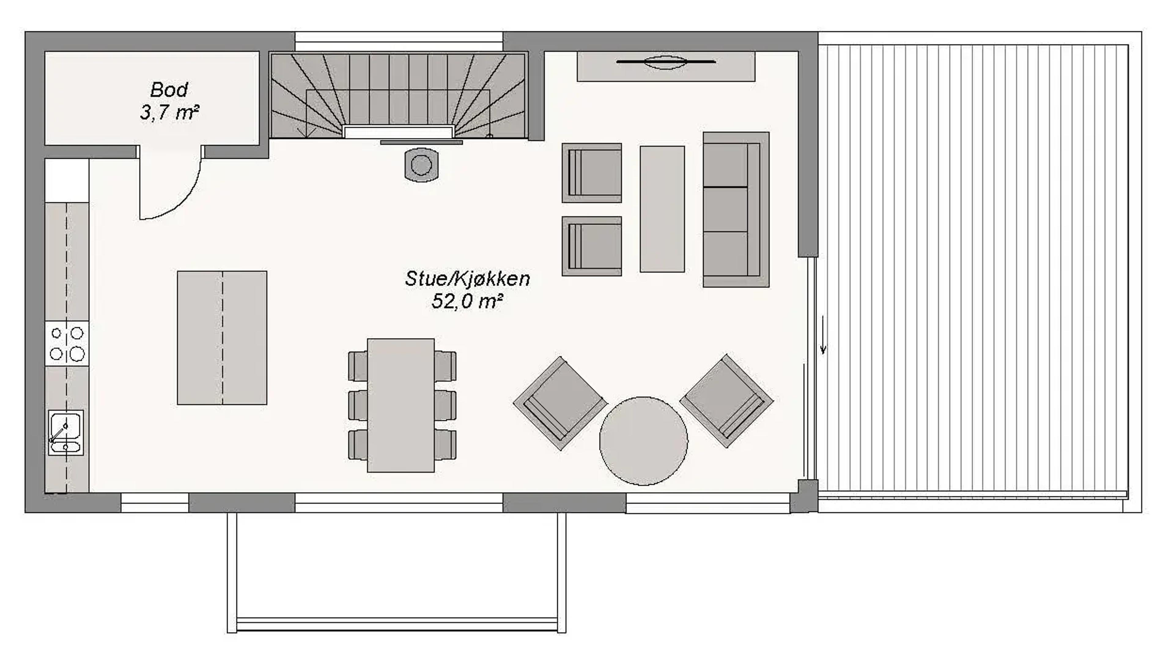 Planløsning Komplett 2. etg