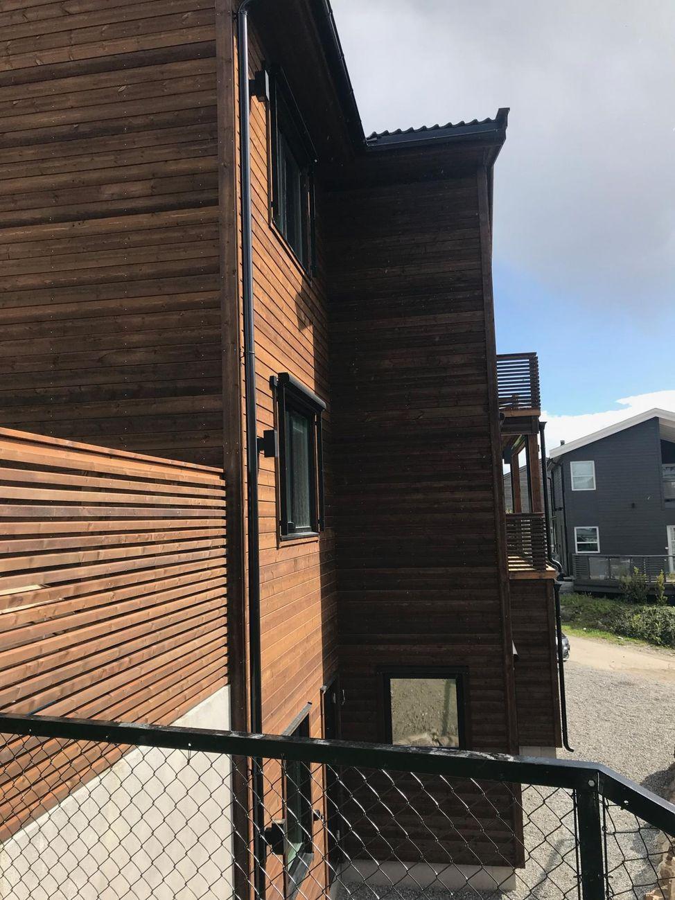 Utstikk i senter av boligen.