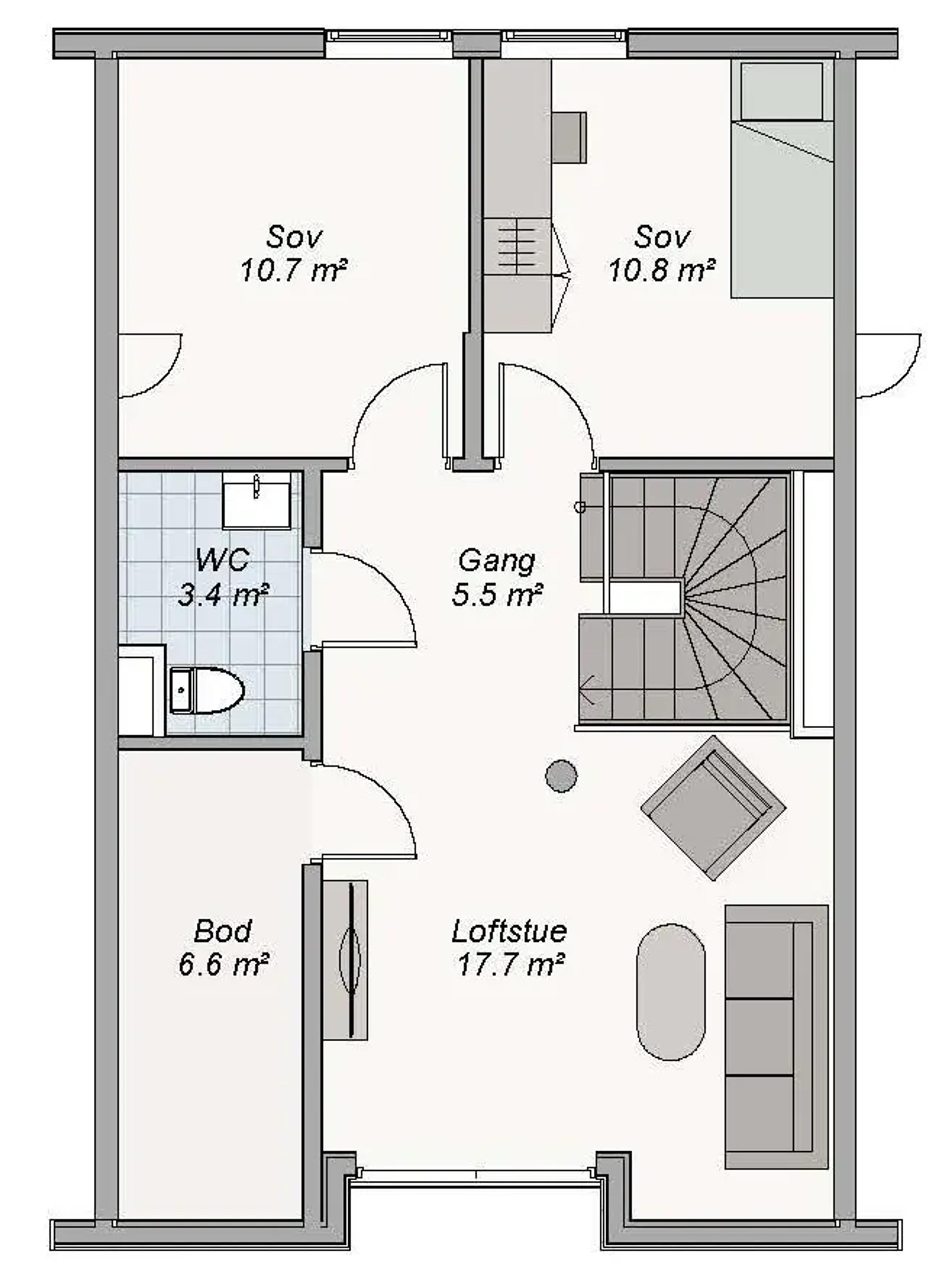 Planløsning Bias 2. etg
